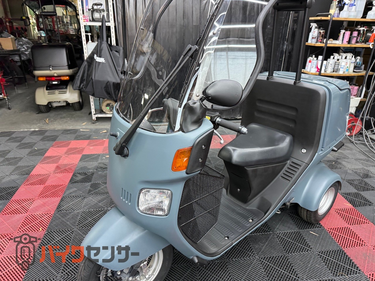 ホンダ ジャイロキャノピー4スト後期型 新塗装ブルーグレー、バイザー