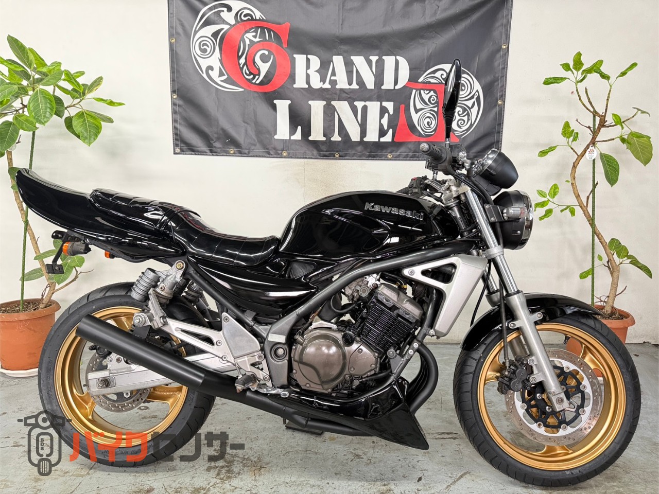 KAWASAKI BALIUSⅡ バリオスⅡ ショート管 マフラー ブラック 【新品 