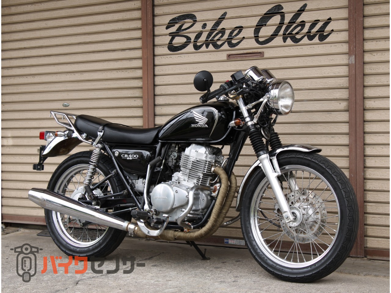 WM トップブリッジ 黒 CB400SS