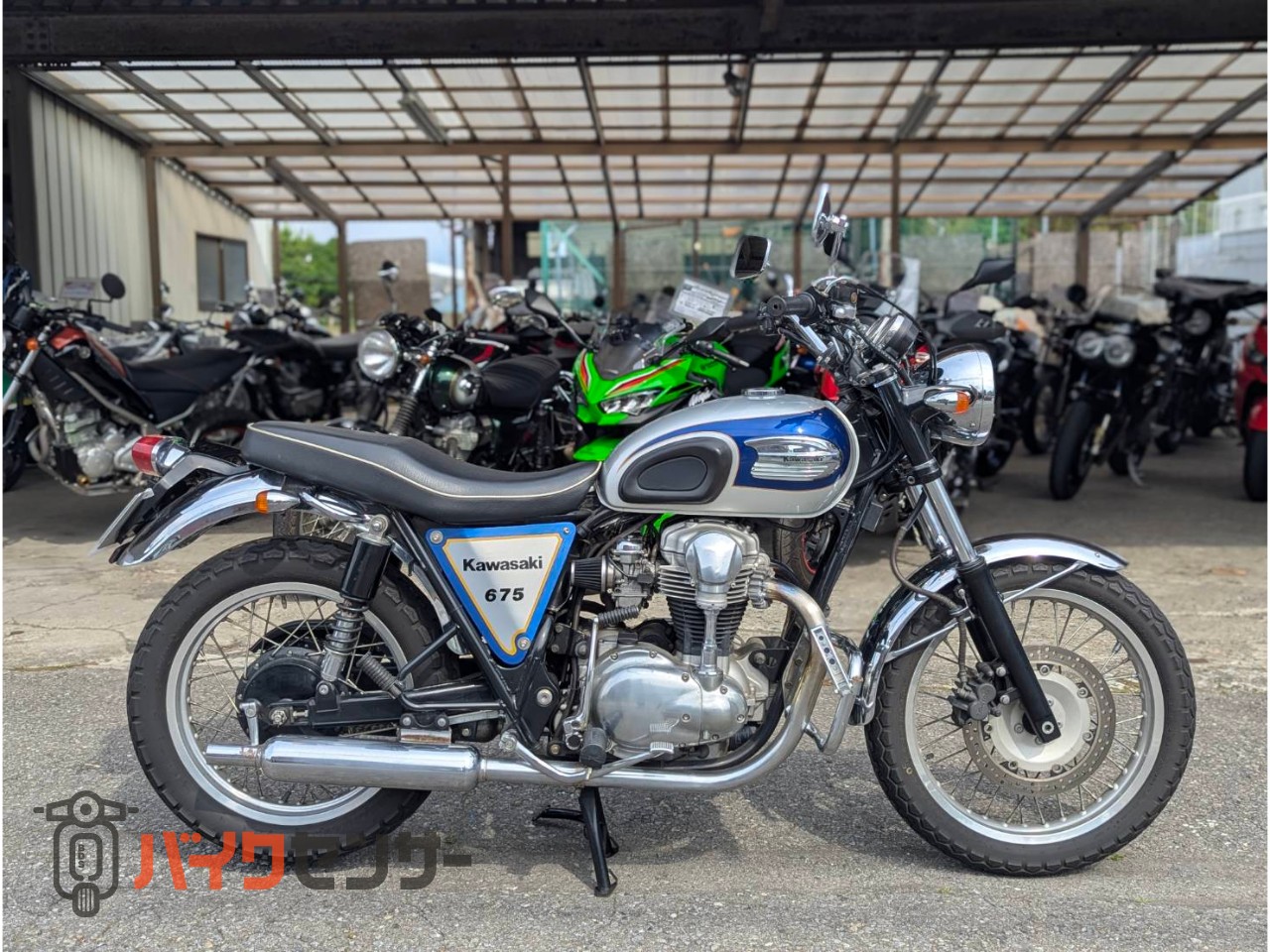 カワサキ W650 ☆エンジン動画あり☆ エンジンガード カスタム キャブ