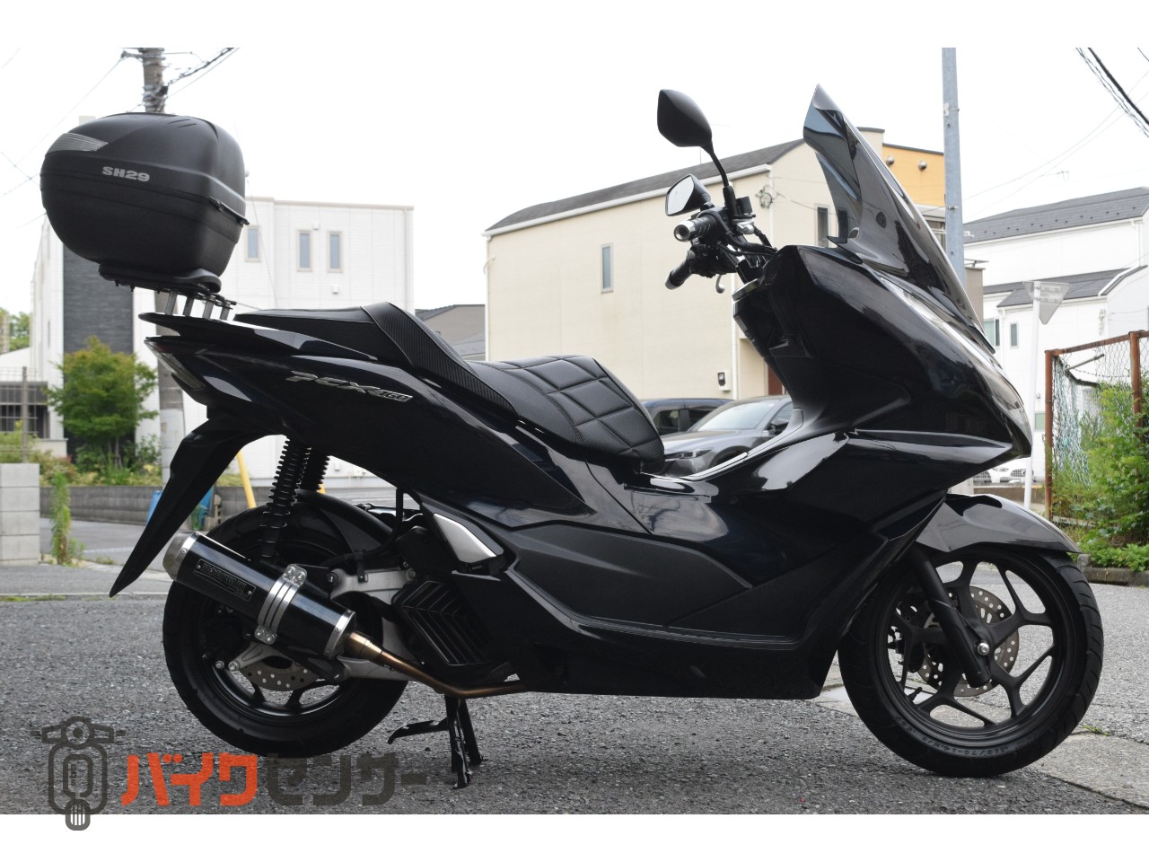 ホンダ PCX160 モリワキマフラー リアボックス ロングスクリーン 