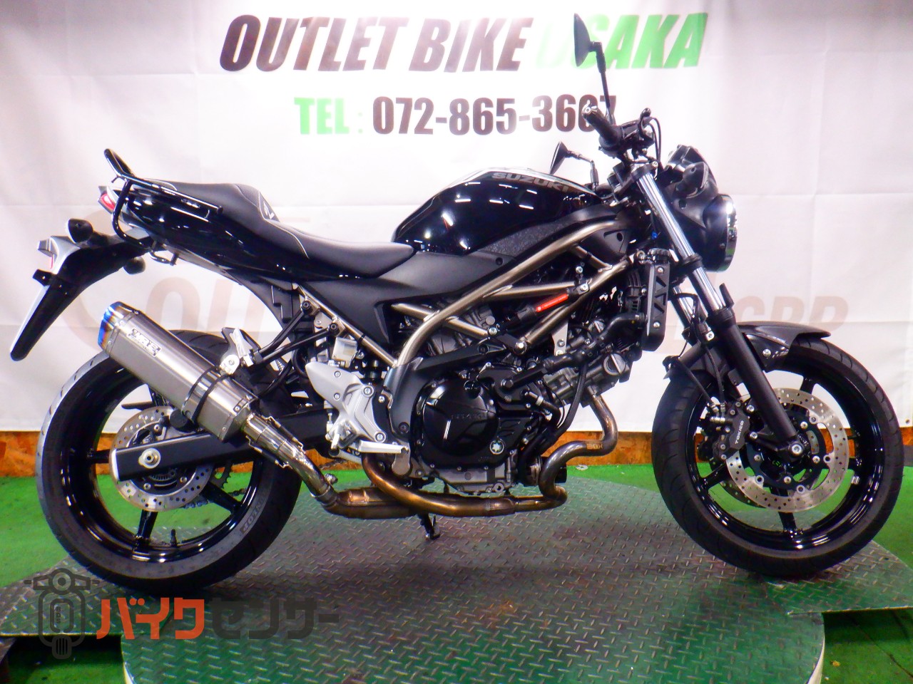 スズキ SV650 ETC2.0 WRS製マフラー バクスター製シート