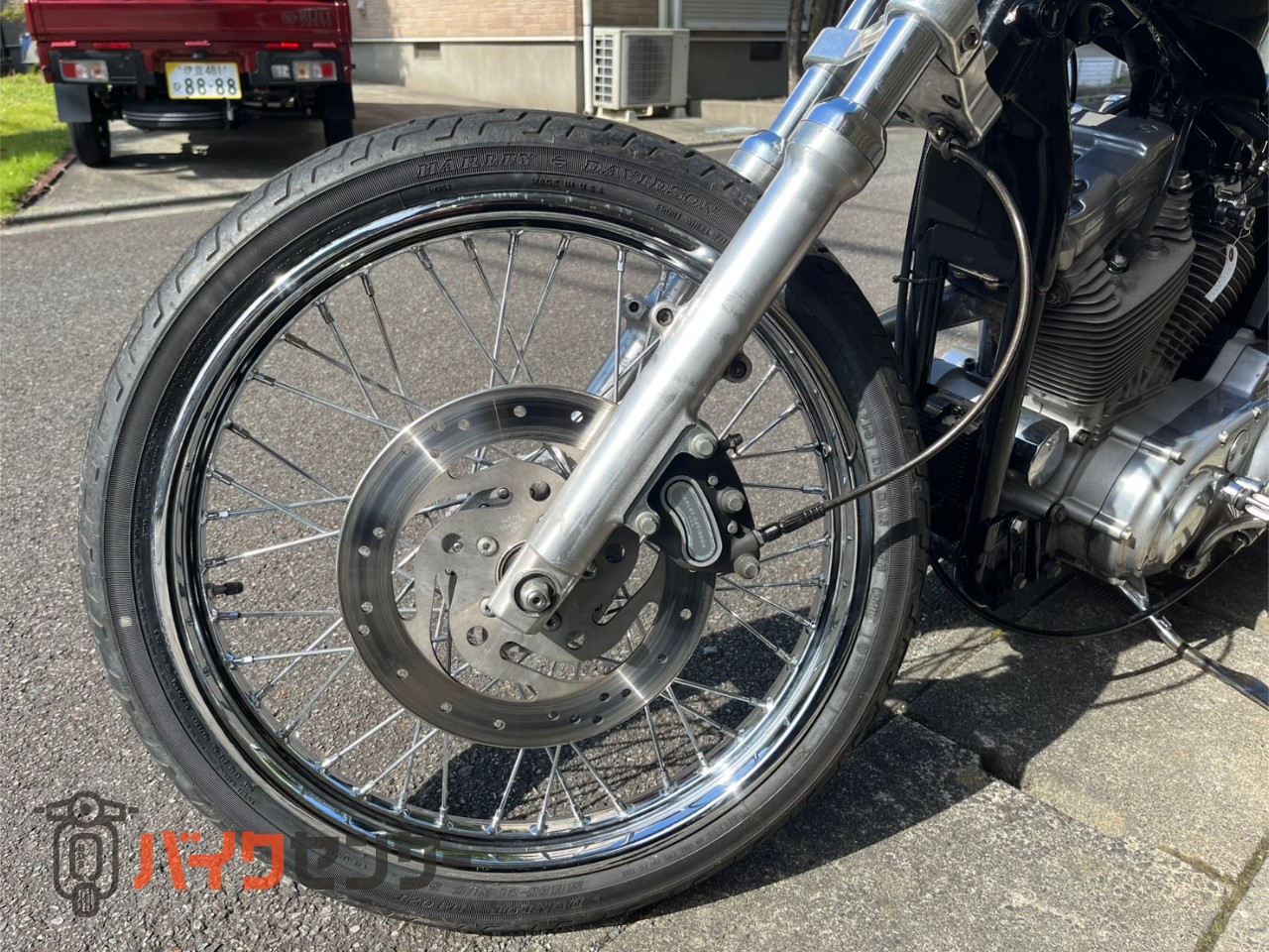 ハーレーダビッドソン XLH883 ナローチョッパースタイル21インチ