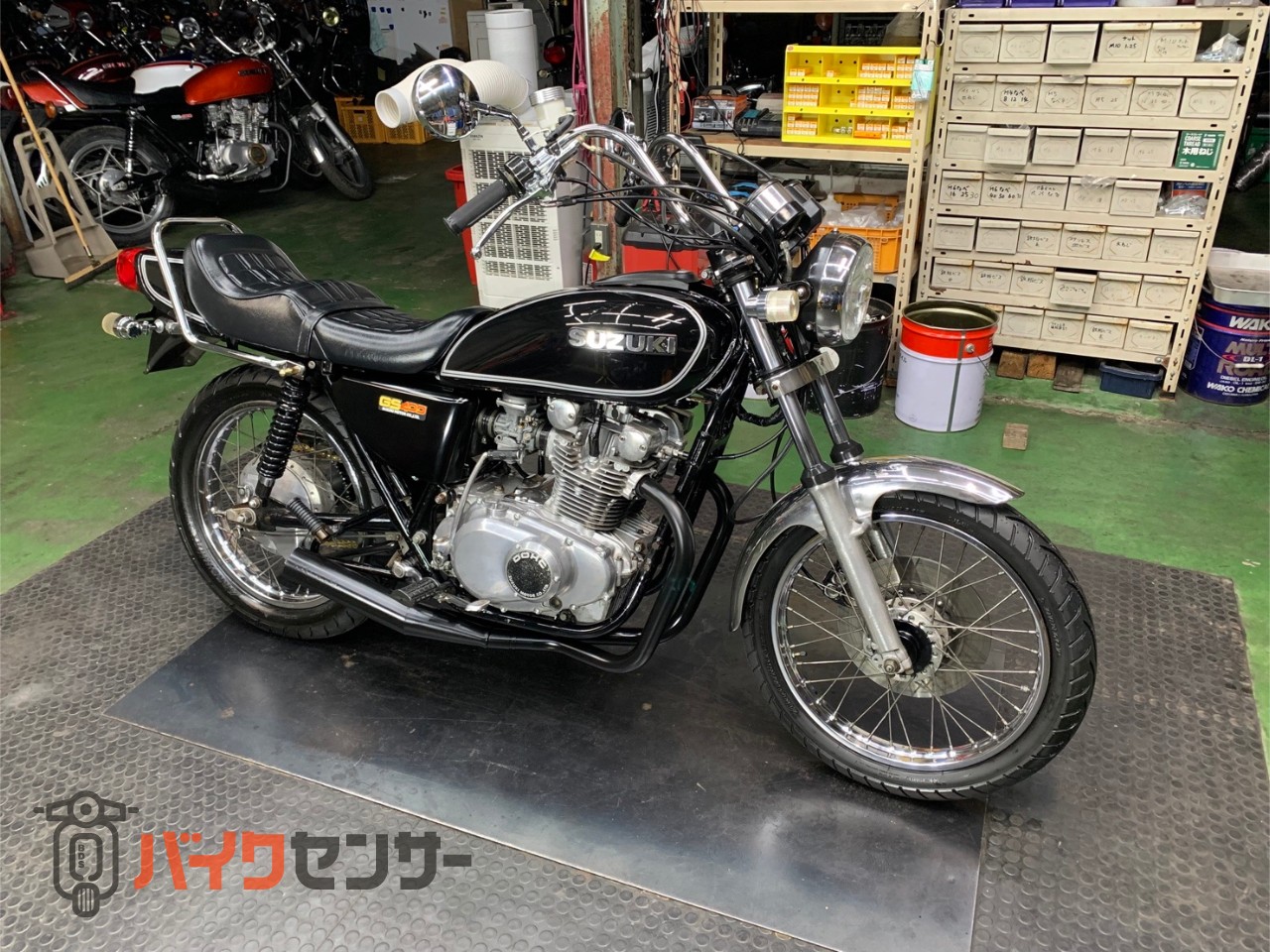 スズキ GS400 純正スポーク ヨシムラタイプマフラー タンデムバー