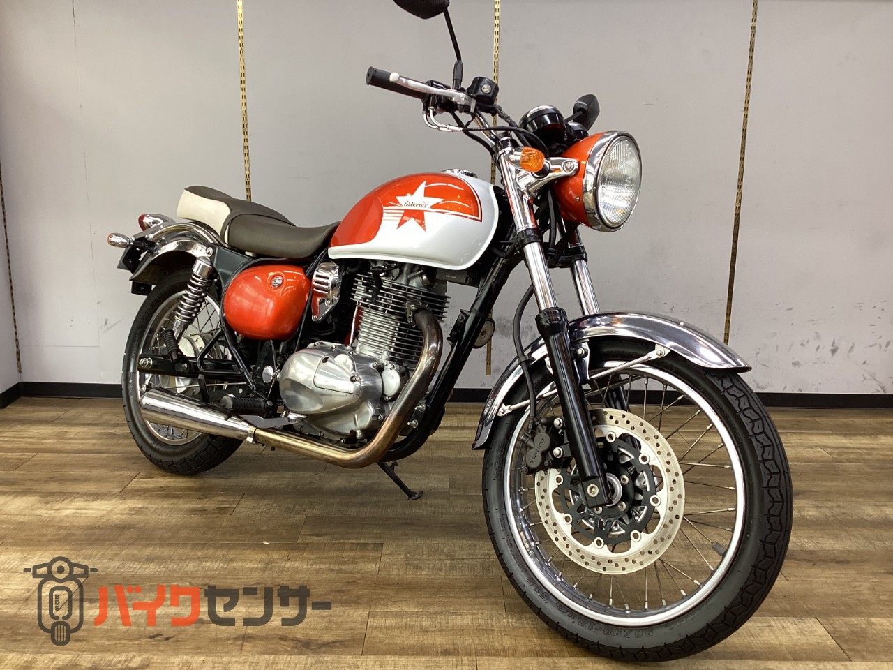 カワサキ エストレヤ FI インジェクション車 カスタムマフラー 点検