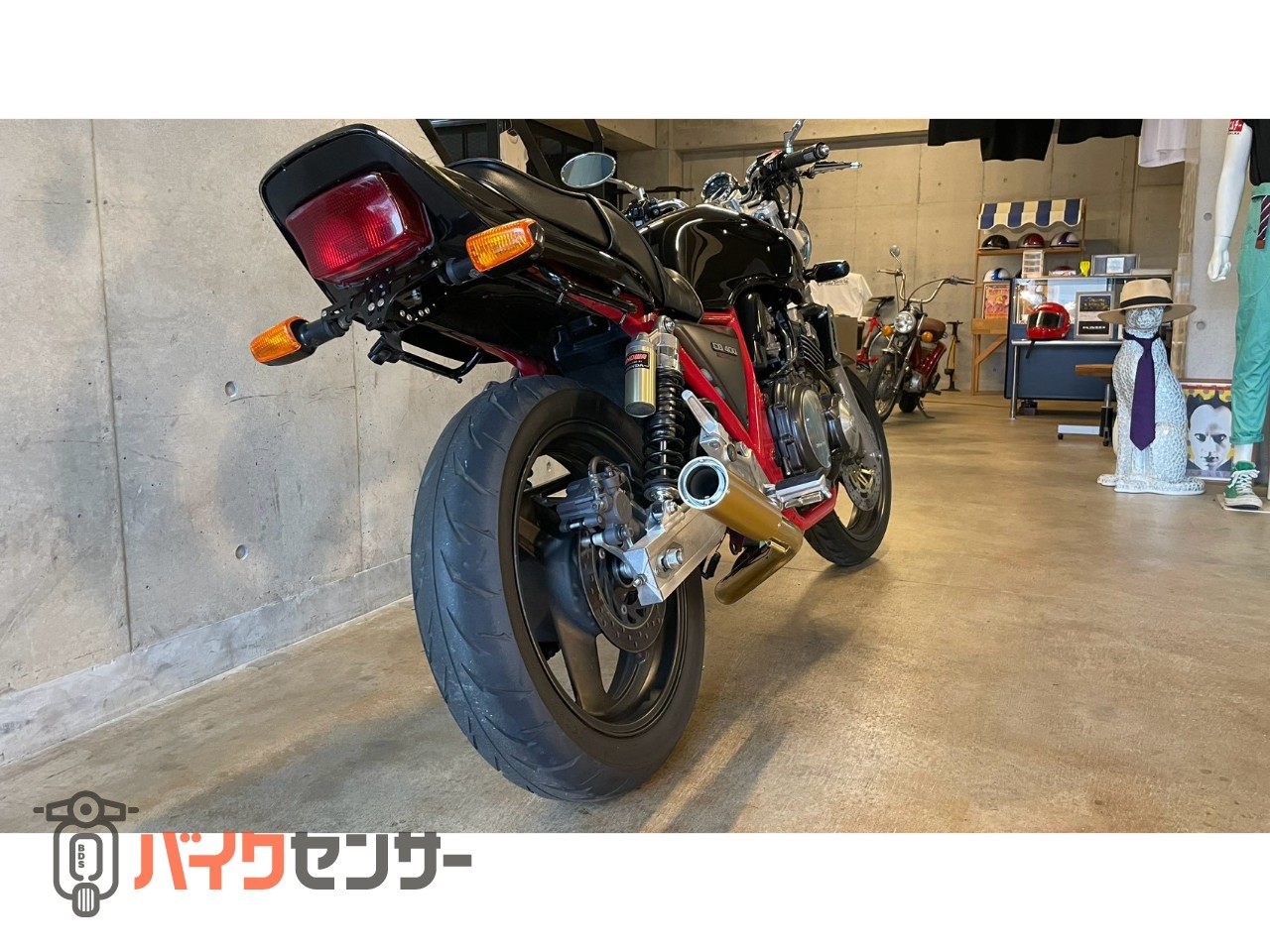 ホンダ CB400 SUPER FOUR ブラック 赤フレーム NEWゴールドマフラー