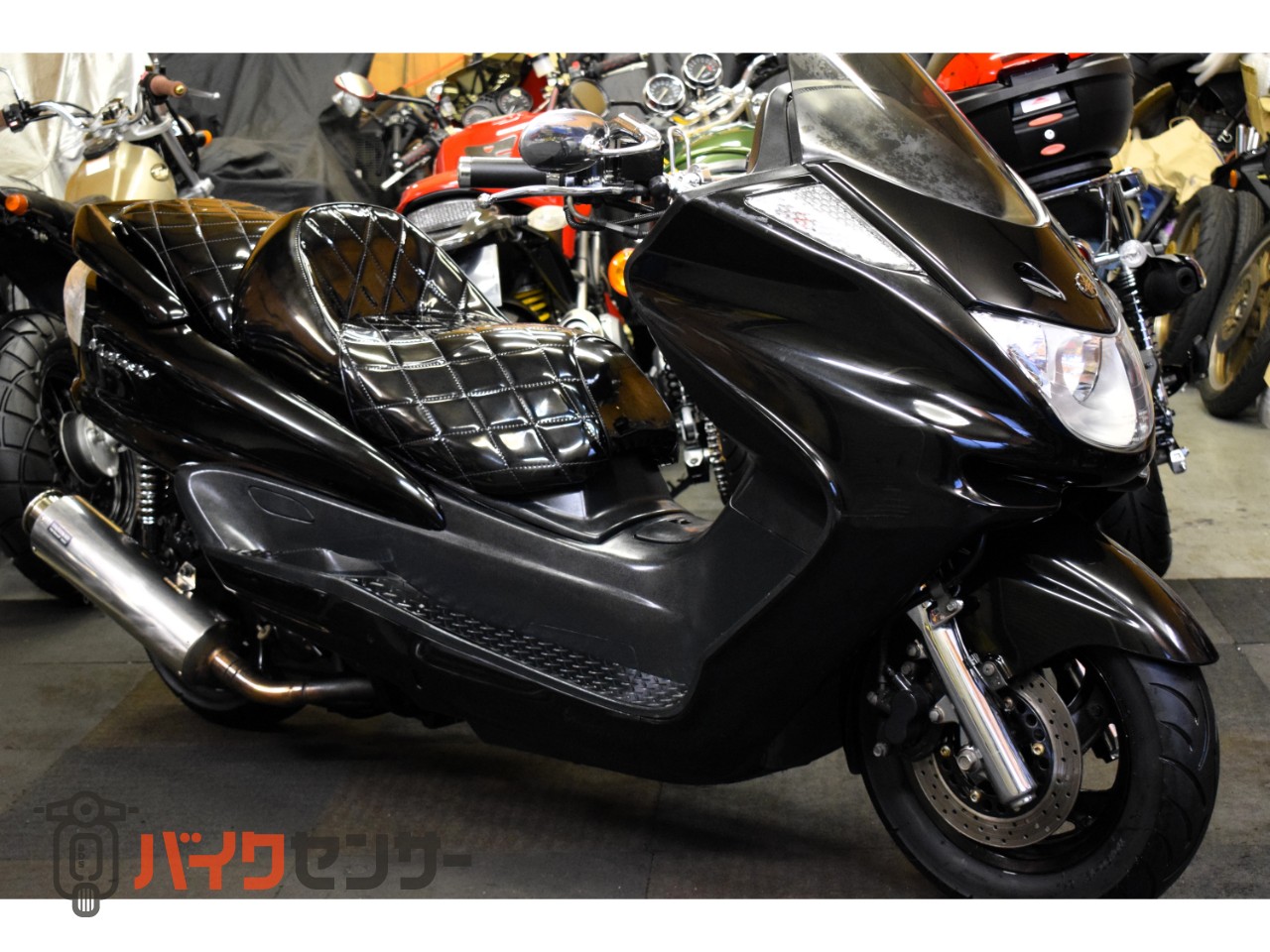 ヤマハ マジェスティ250C フルカスタム車 BEAMSマフラー メッキパーツ