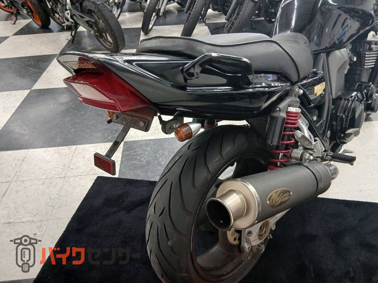 カワサキ ZRX1100 ノジマ製マフラー・エンジンガード・塗装ブラック