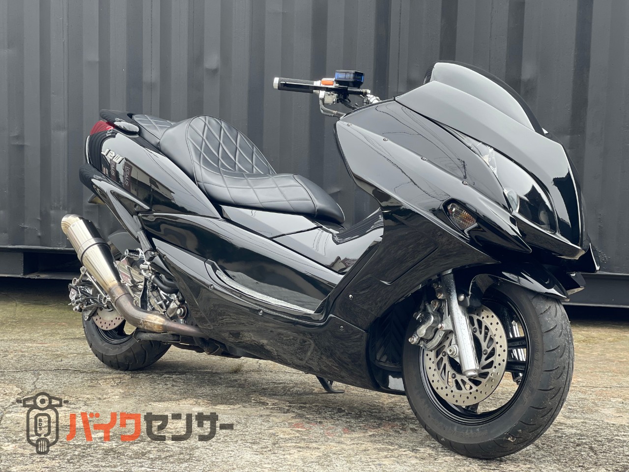 ヤマハ マジェスティ250 4D9 ブラック フルエアロ ローダウンカスタム