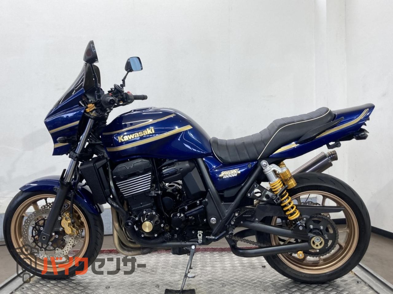 カワサキ ZRX1200DAEG 79076 ETC装着 社外ハンドル 社外マフラー