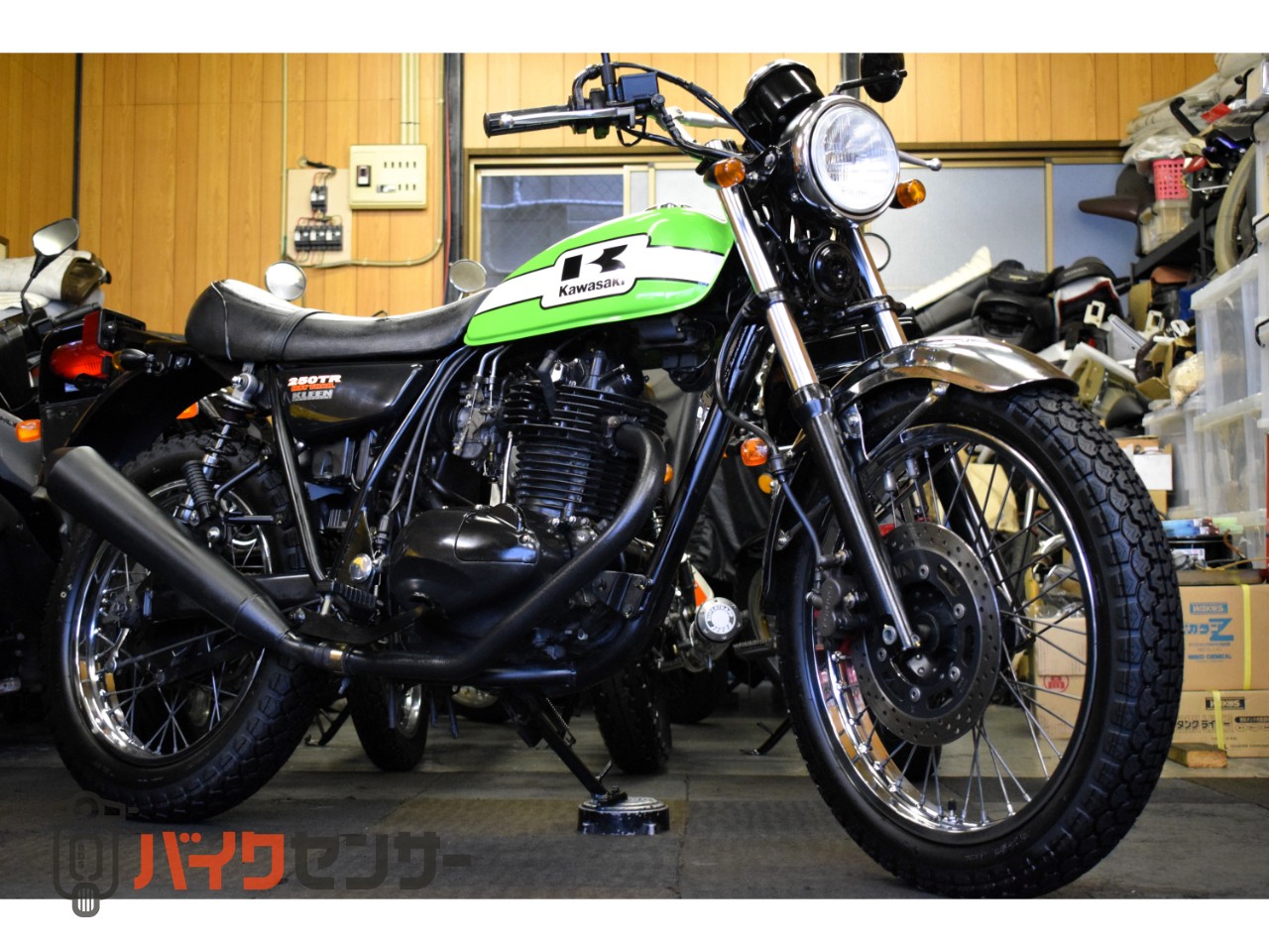 カワサキ 250TR BJ250F 2002年モデル Cafeカスタム 純正ライムグリーン