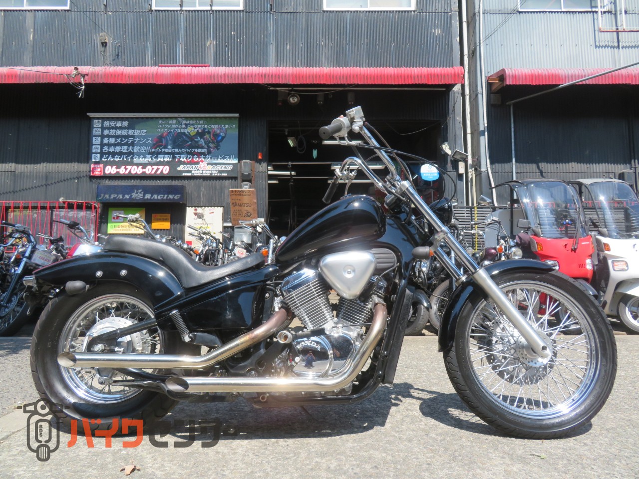 ホンダ スティード400 ブラックカラー ミッドコントロールKit