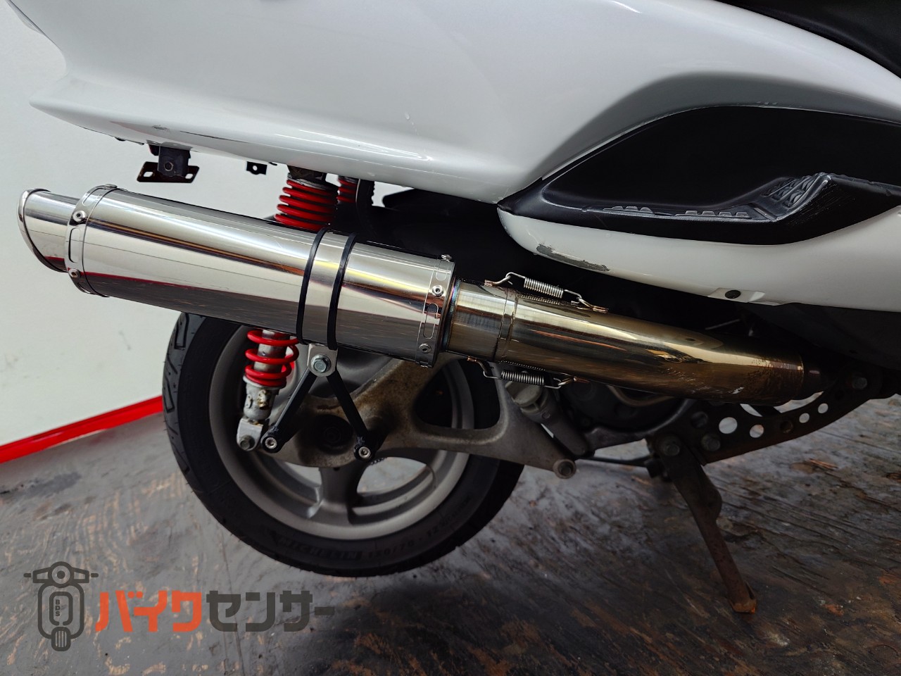 マジェスティ125fi用 社外マフラー ヤマハ マジェスティ125 Fi 社外マフラー エナメルシート