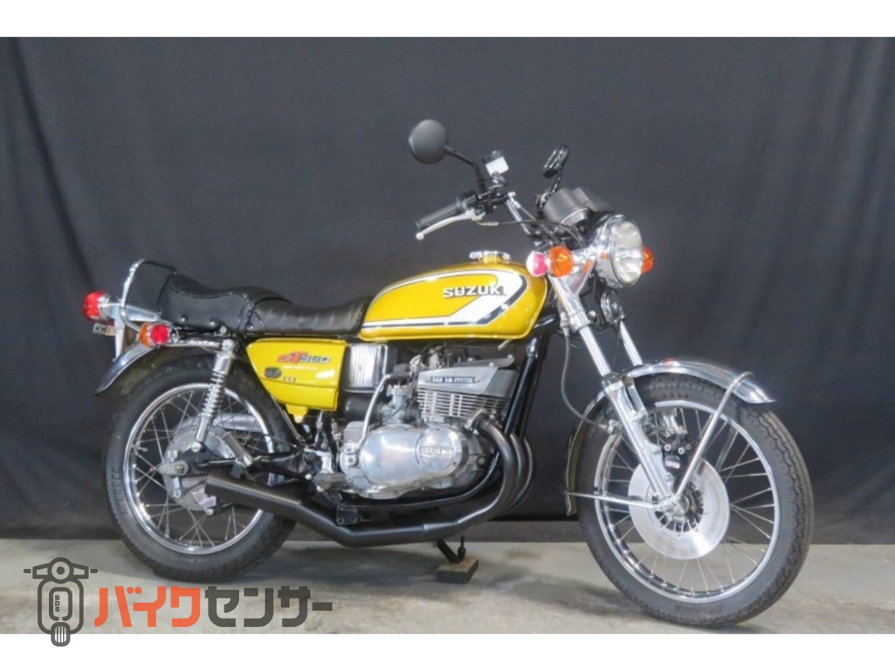 スズキ GT380(B4)BLACK集合管 CANDY GOLD B693731| BDSバイクセンサー