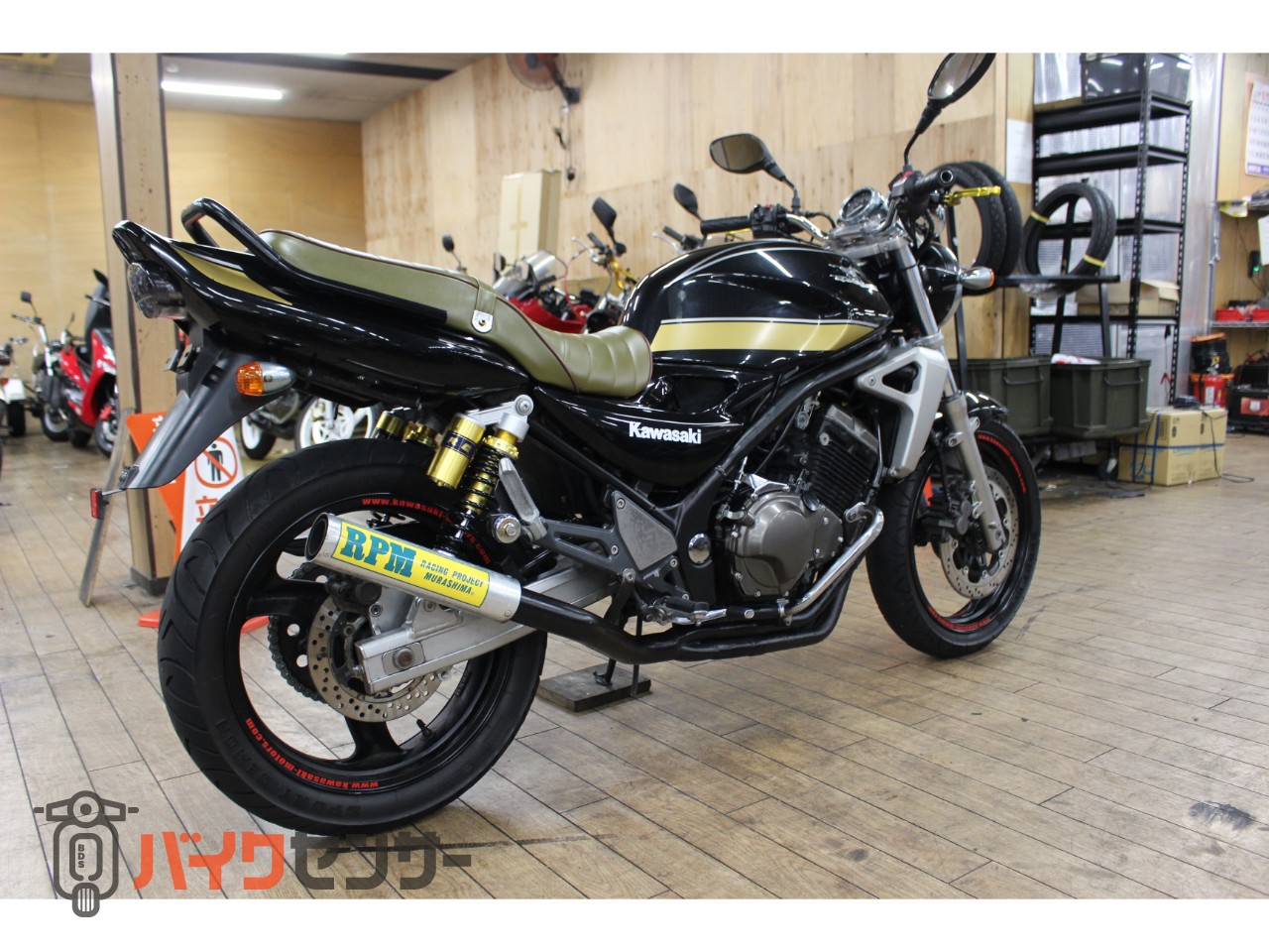 カワサキ 大阪～整備済み BALIUS-2 フロントタイヤ新品 全国陸送