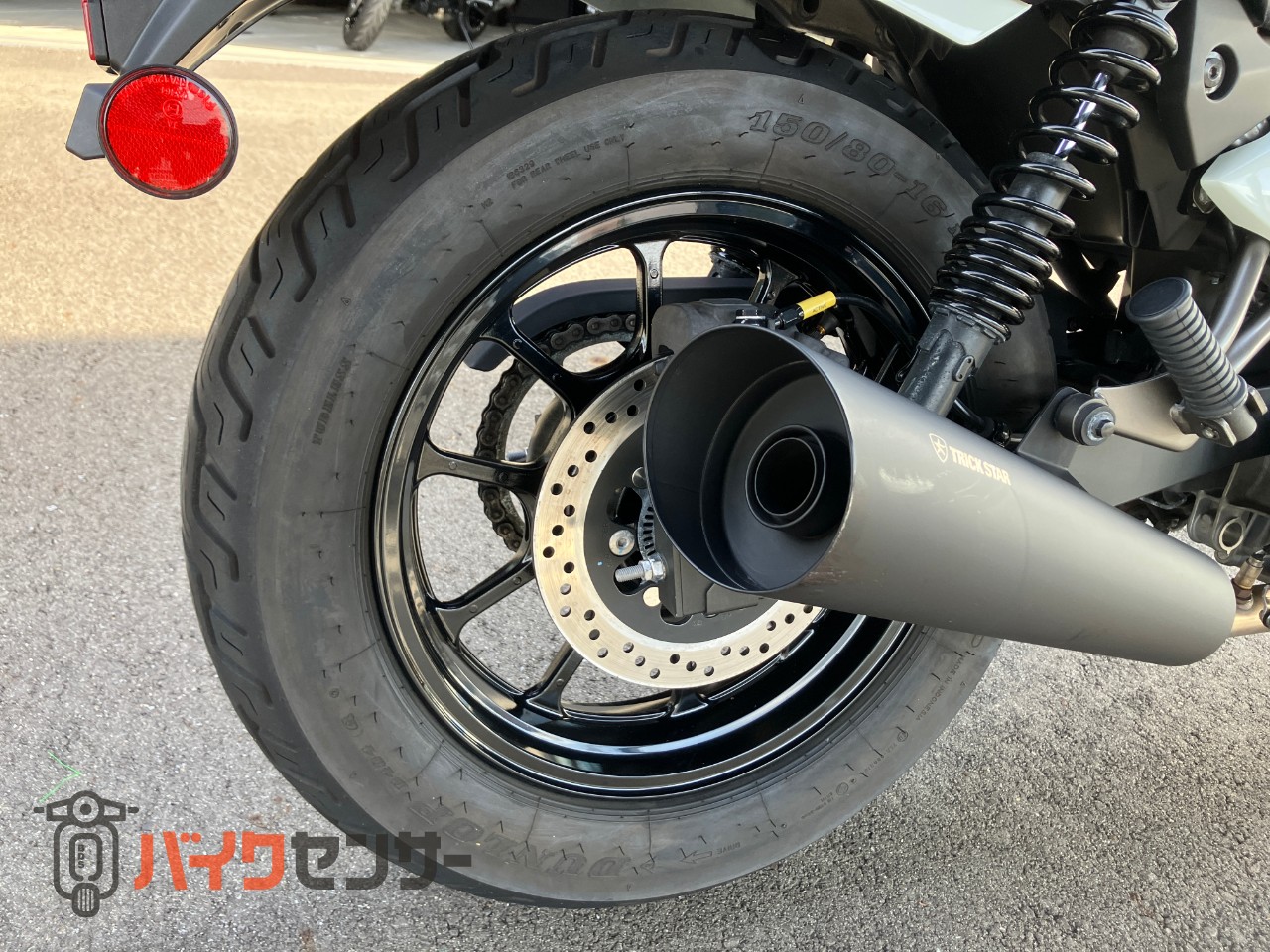 カワサキ エリミネーター400 トリックスターマフラー エンジンガード