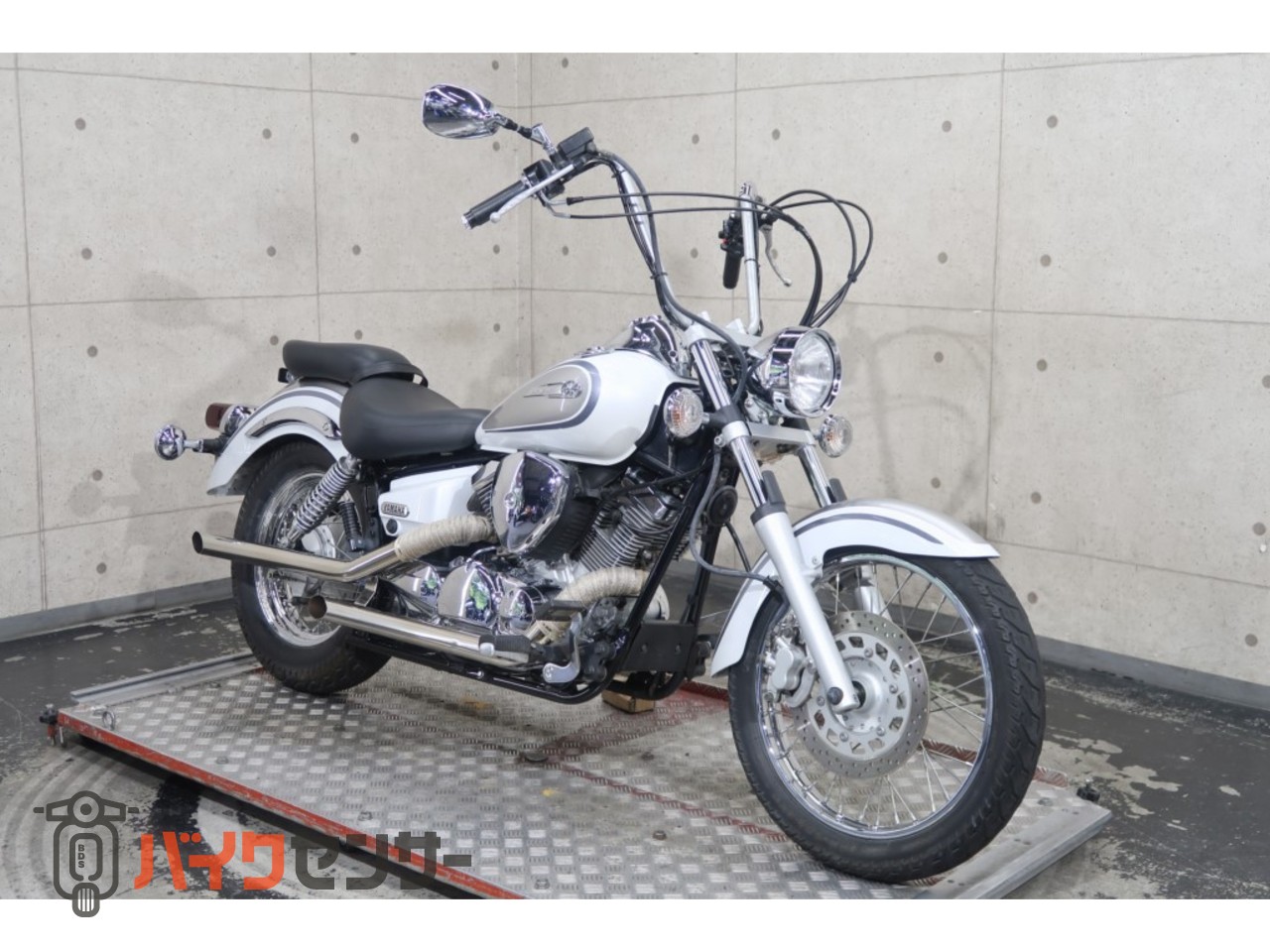 ヤマハ ドラッグスター250 VG02J アップハン 社外スラッシュカット