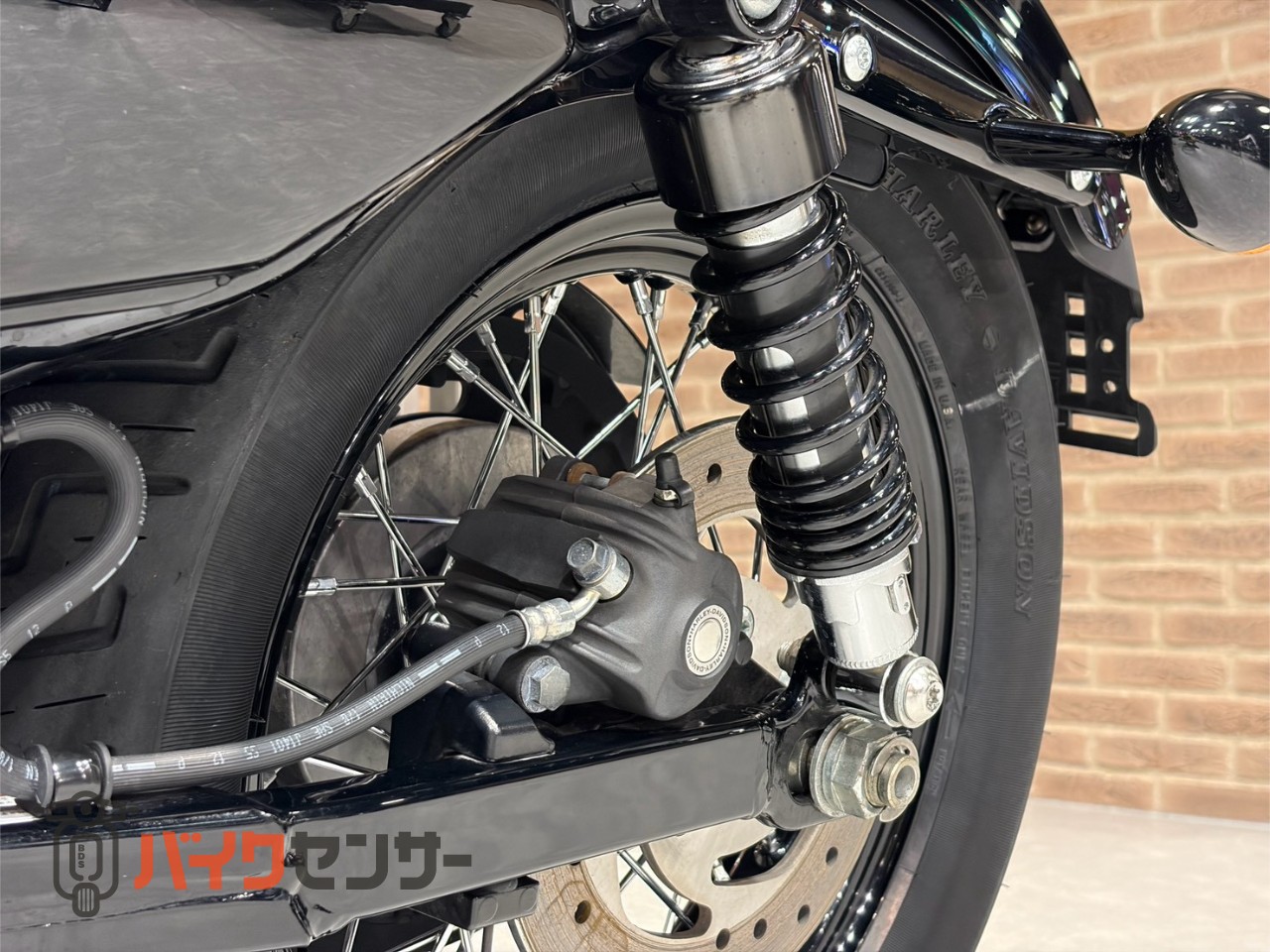 ハーレーXL1200nスポークホイール ブラックリム2008年F Rセット ハーレーダビッドソン XL1200N ナイトスター スポークホイール