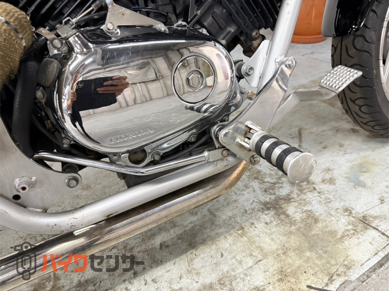 ホンダ マグナ250 V-TWIN MAGNA スラッシュマフラー ロボットハンドル