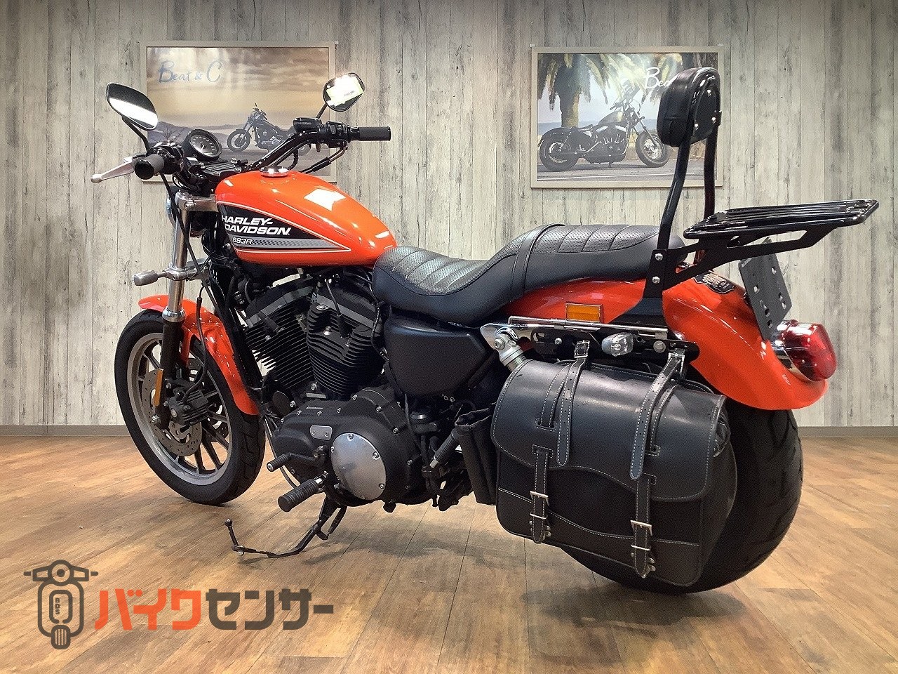 ハーレーダビッドソン XL883R□バックレスト装備□オーリンズ