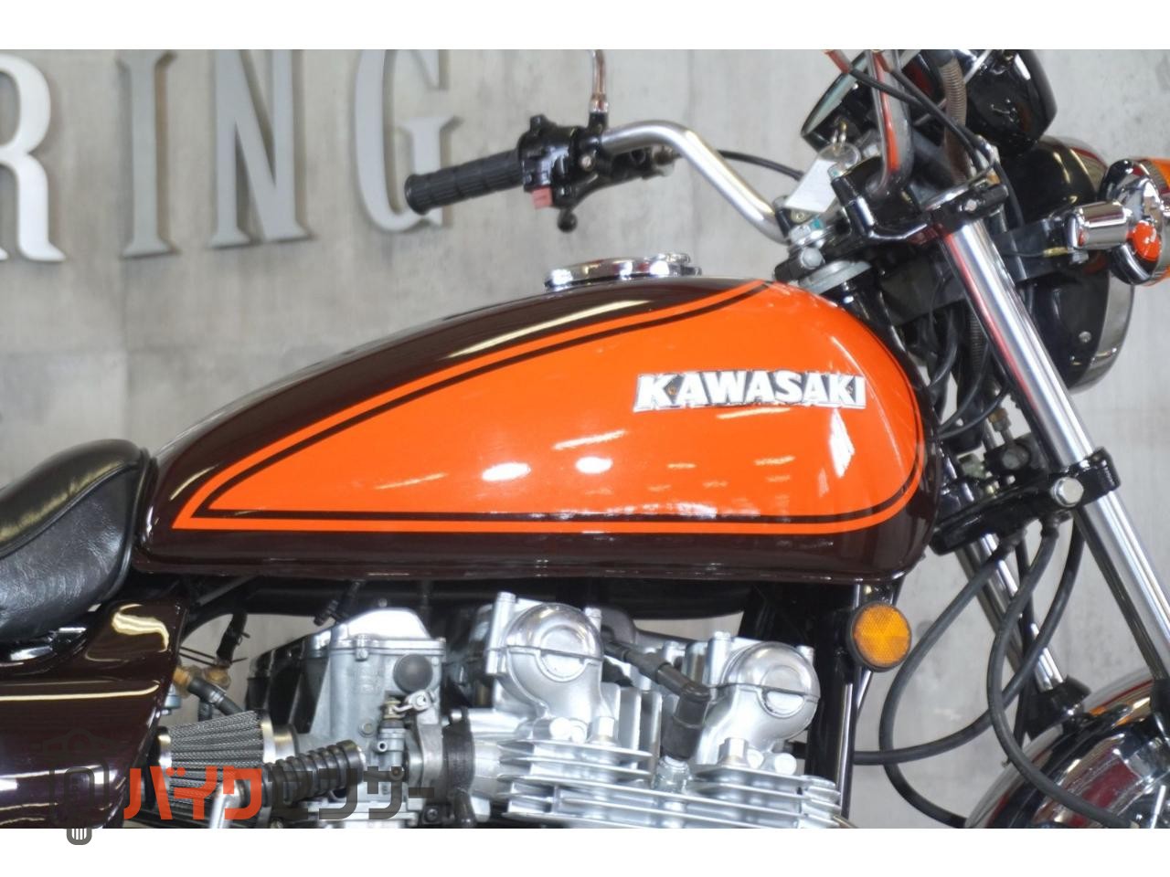 カワサキ Z1000 KZ1000 Z1仕様 火の玉カラー バンスメガホンマフラー