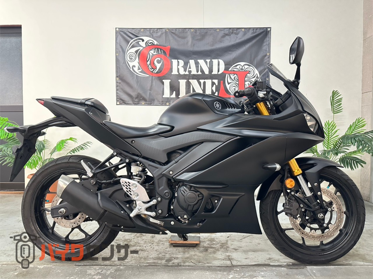 ヤマハ YZF-R25 RG43J 純正マフラー フル塗装 2019年式 マットブラック