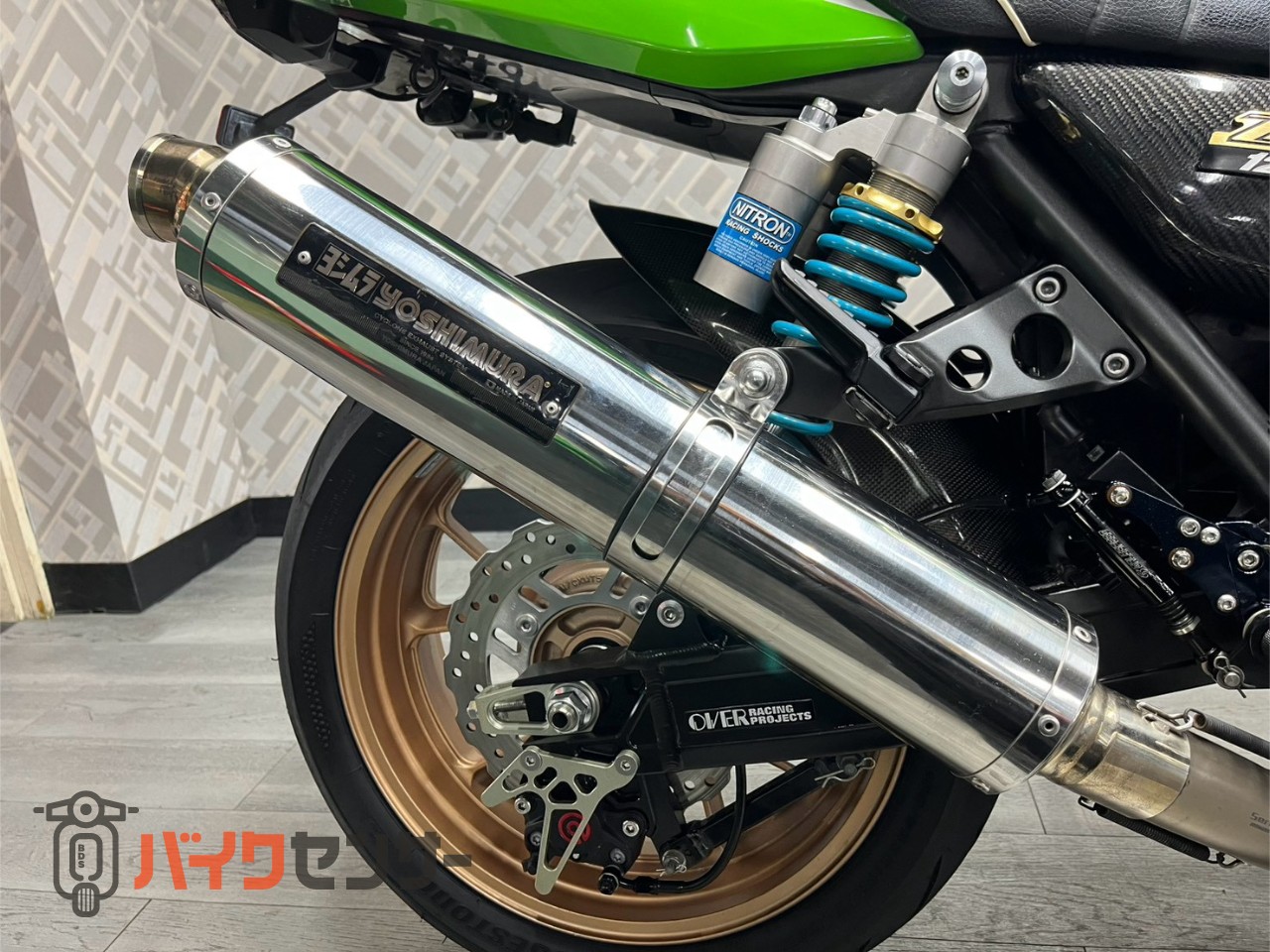 カワサキ ZRX1200DAEG 【動画有り】 ヨシムラフルエキマフラー OVER