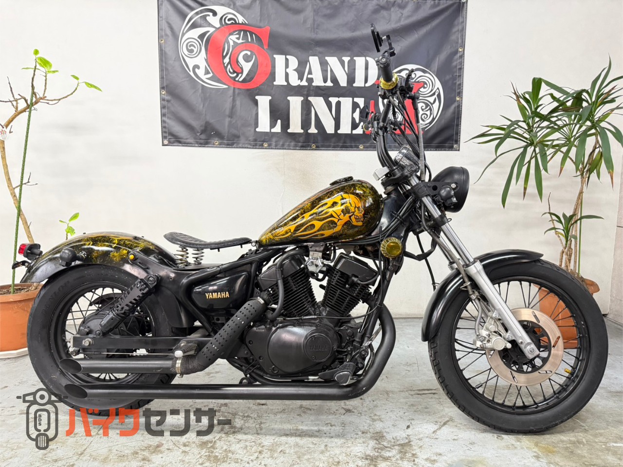 ヤマハ ビラーゴ250 スラッシュマフラー ロボハン ソロシー