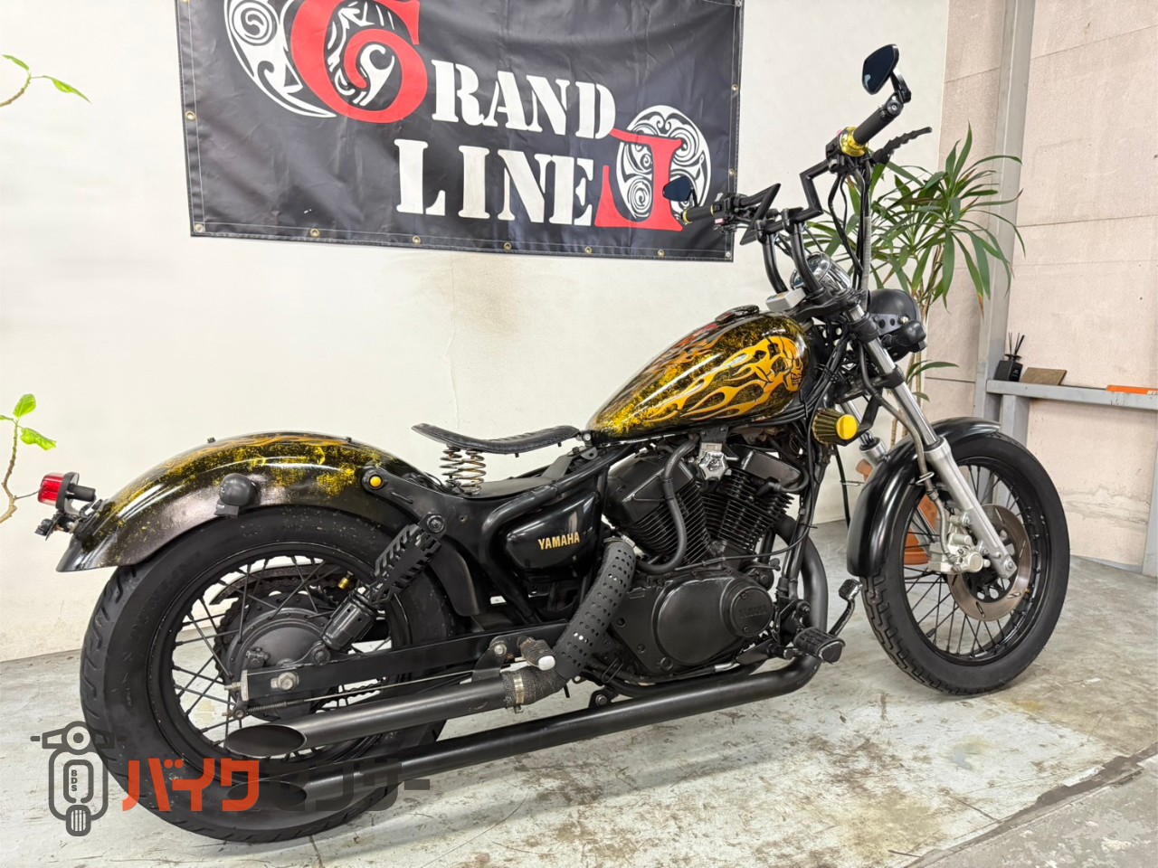 ヤマハ ビラーゴ250 スラッシュマフラー ロボハン ソロシー