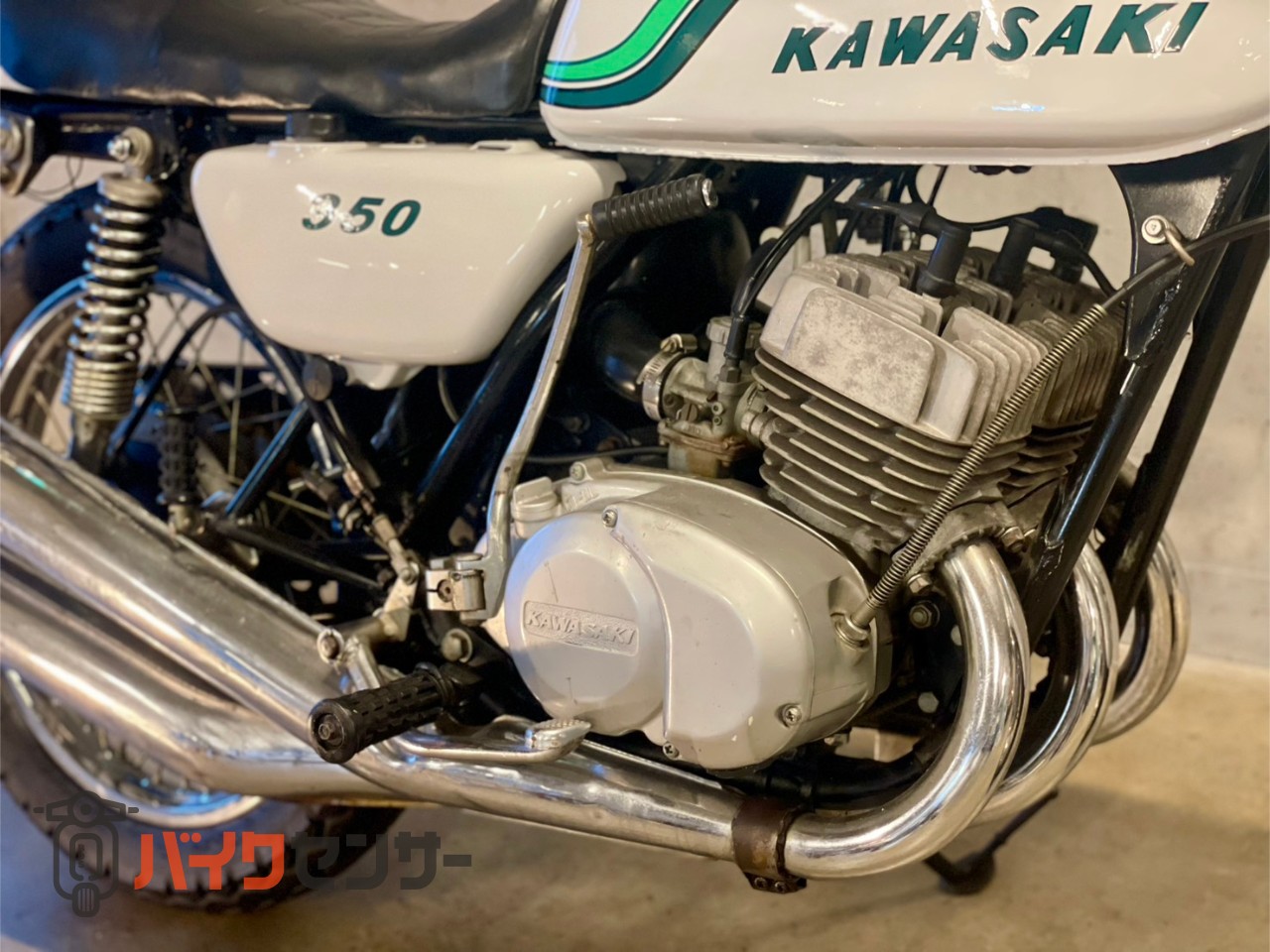 カワサキ カワサキ 350SS マッハ2 白緑レインボー NEW