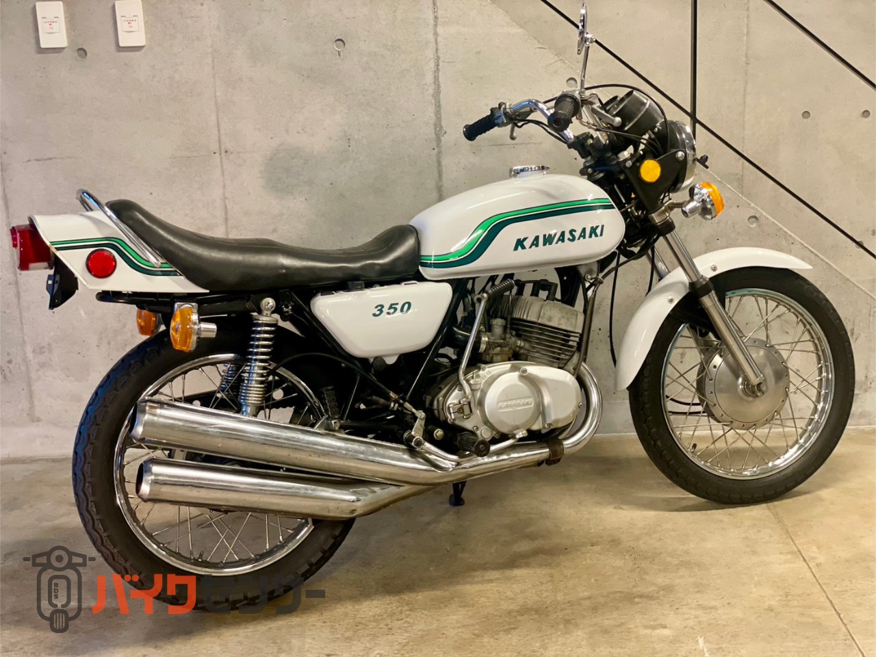 カワサキ カワサキ 350SS マッハ2 白緑レインボー NEW