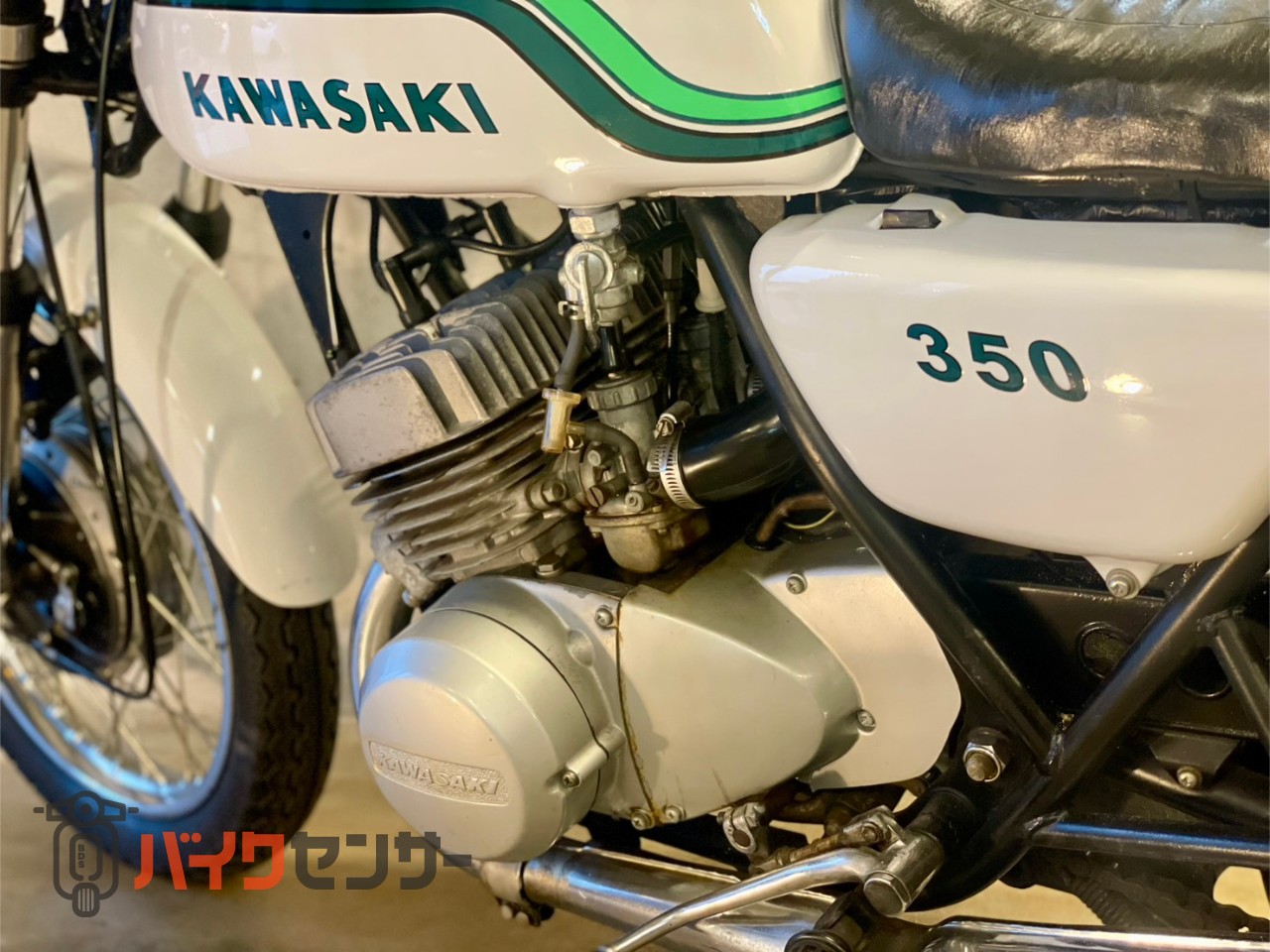 カワサキ カワサキ 350SS マッハ2 白緑レインボー NEW