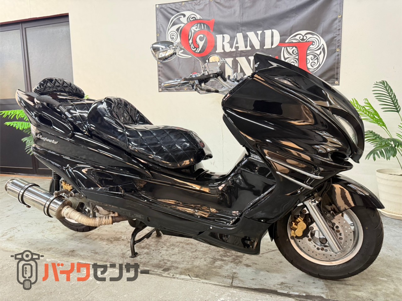 ヤマハ マジェスティ250C 黒 SG03J フルブラックカスタム 2スピーカー
