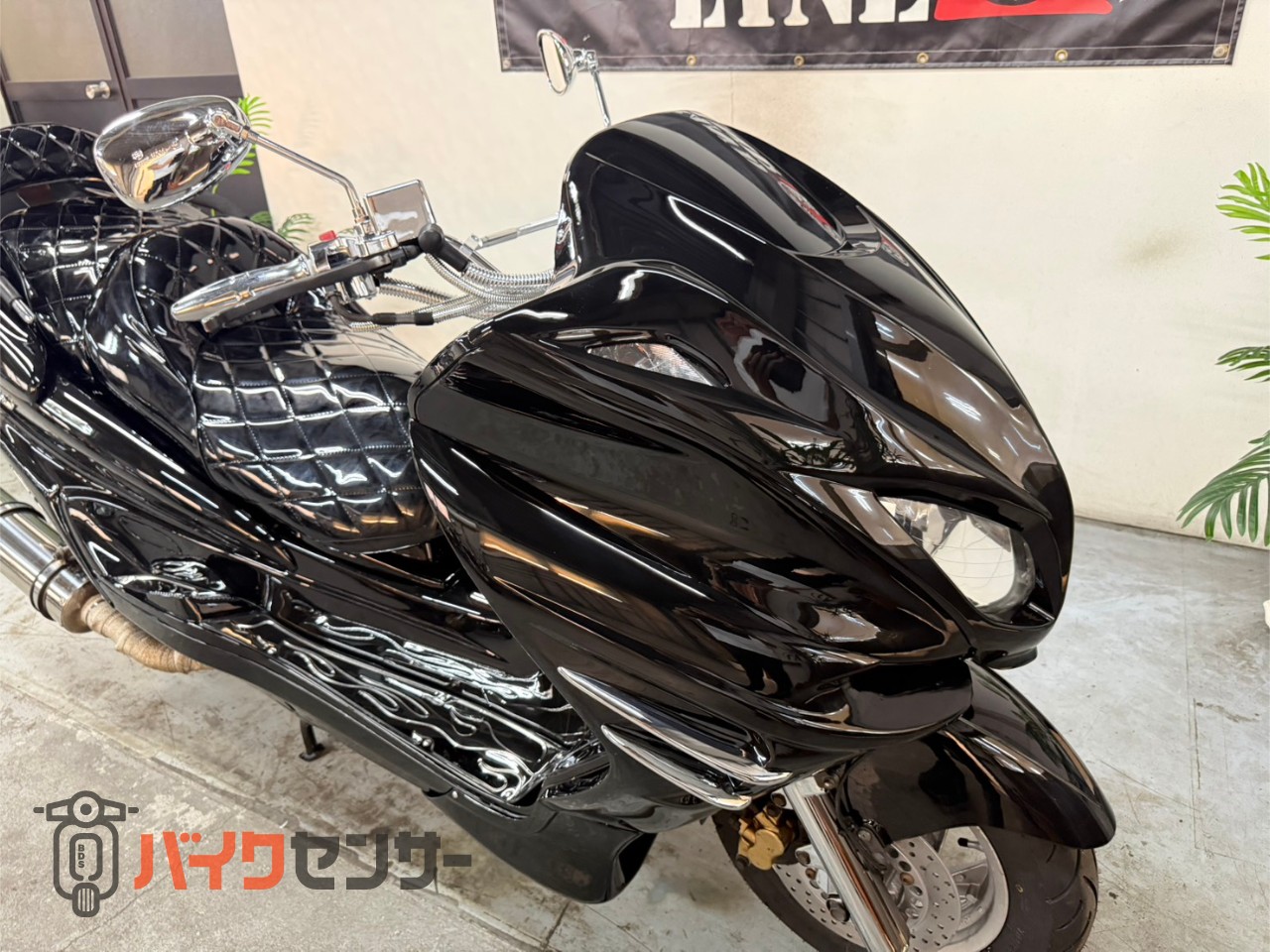 ヤマハ マジェスティ250C 黒 SG03J フルブラックカスタム 2スピーカー