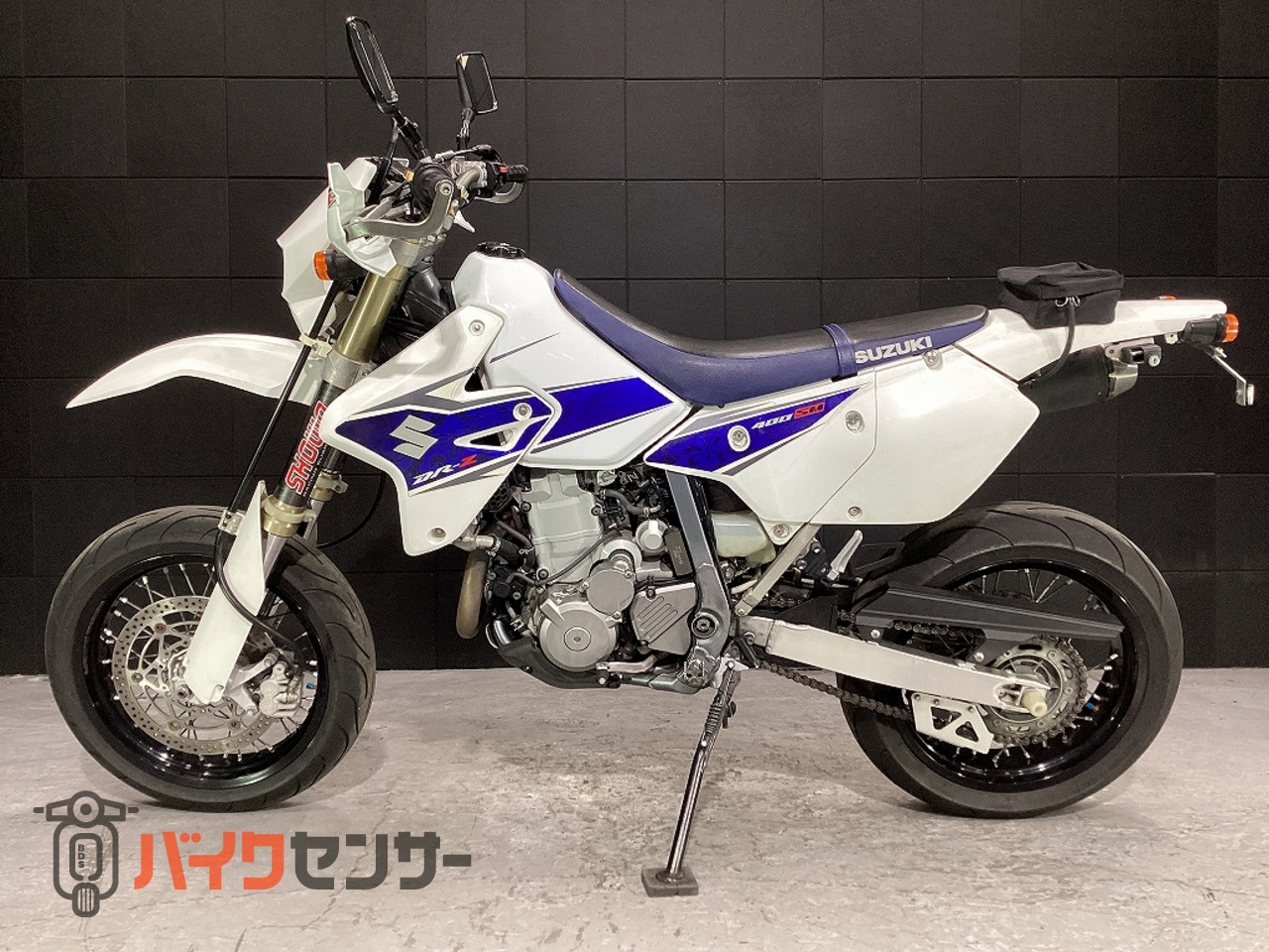 スズキ DR-Z400SM 乗出し整備済・車検残(R9年8月迄)・ETC装備・セミ
