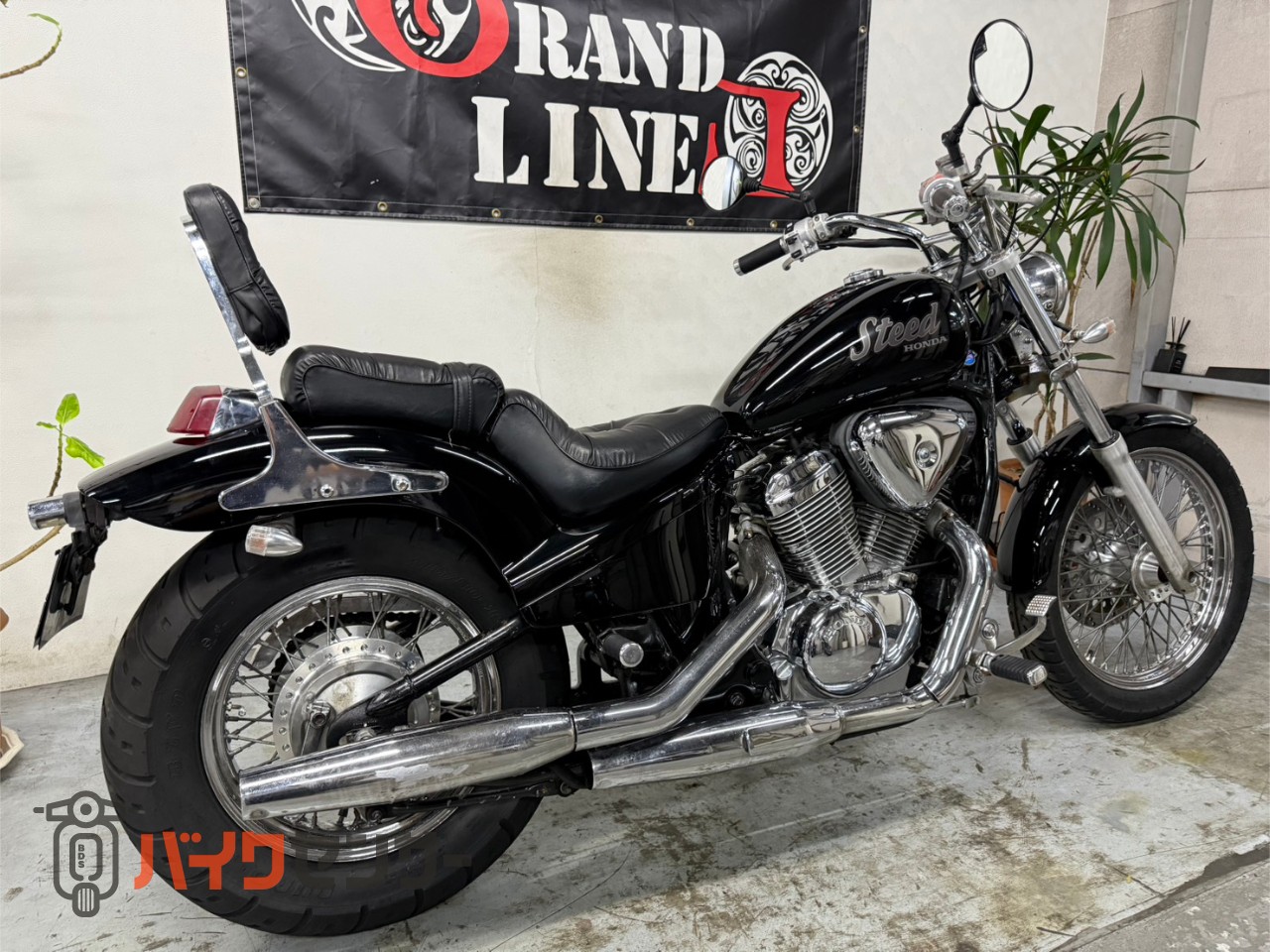 ホンダ スティード400 スモールウインカー クッション付きタンデム