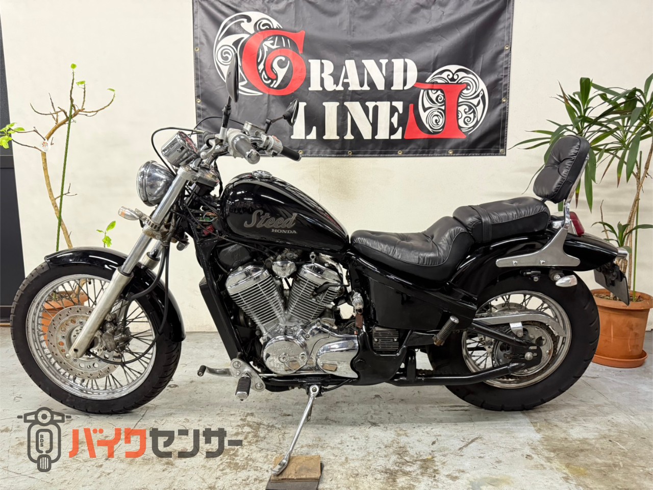 ホンダ スティード400 スモールウインカー クッション付きタンデム