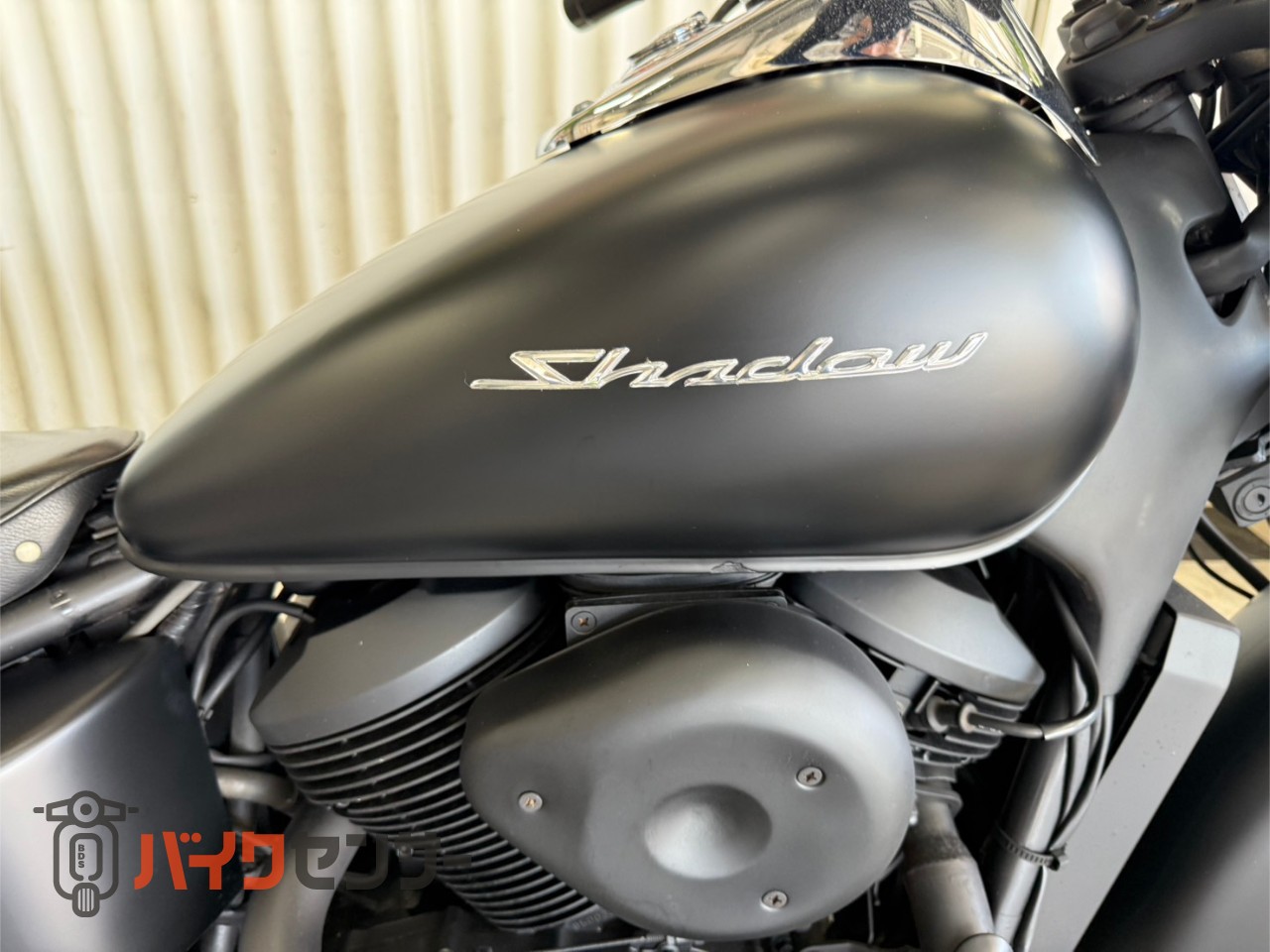 ホンダ シャドウ400 2in1マフラー コブラシート ロングリアフェンダー