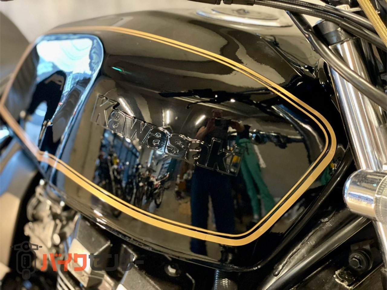 Kawasaki バイク用 カスタムシート ブラック ゴールド カワサキ カワサキ ZRX400－Ⅱ ブラックゴールド NEWペイント