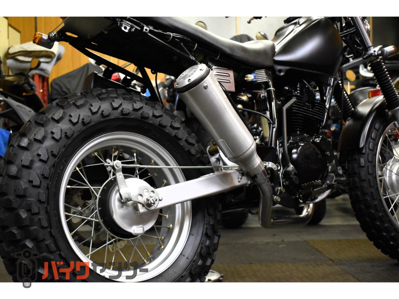 ヤマハ TW200 2JL スカチューンカスタム SuperTrapアップマフラー K&N