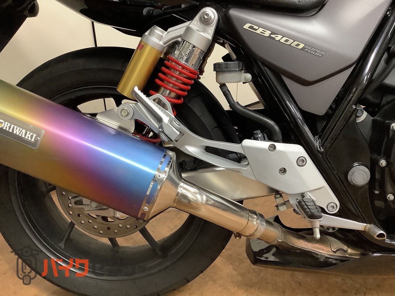 ホンダ CB400 Supeer Four VTEC Revo モリワキ製マフラー スライダー