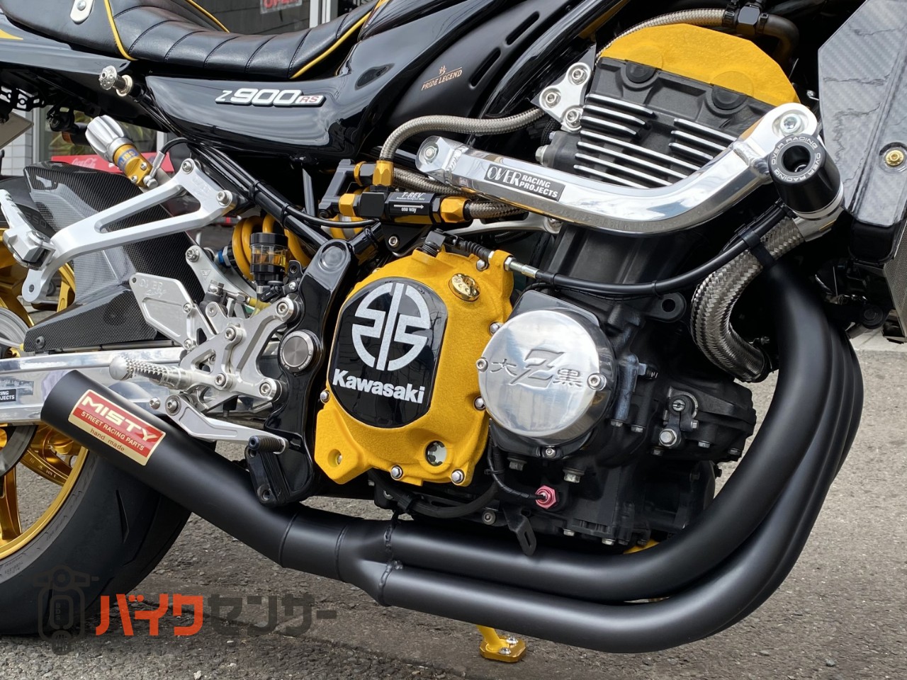 Z900RS MISTY金太郎マフラー〈ブラック〉 P006992| BDSバイク