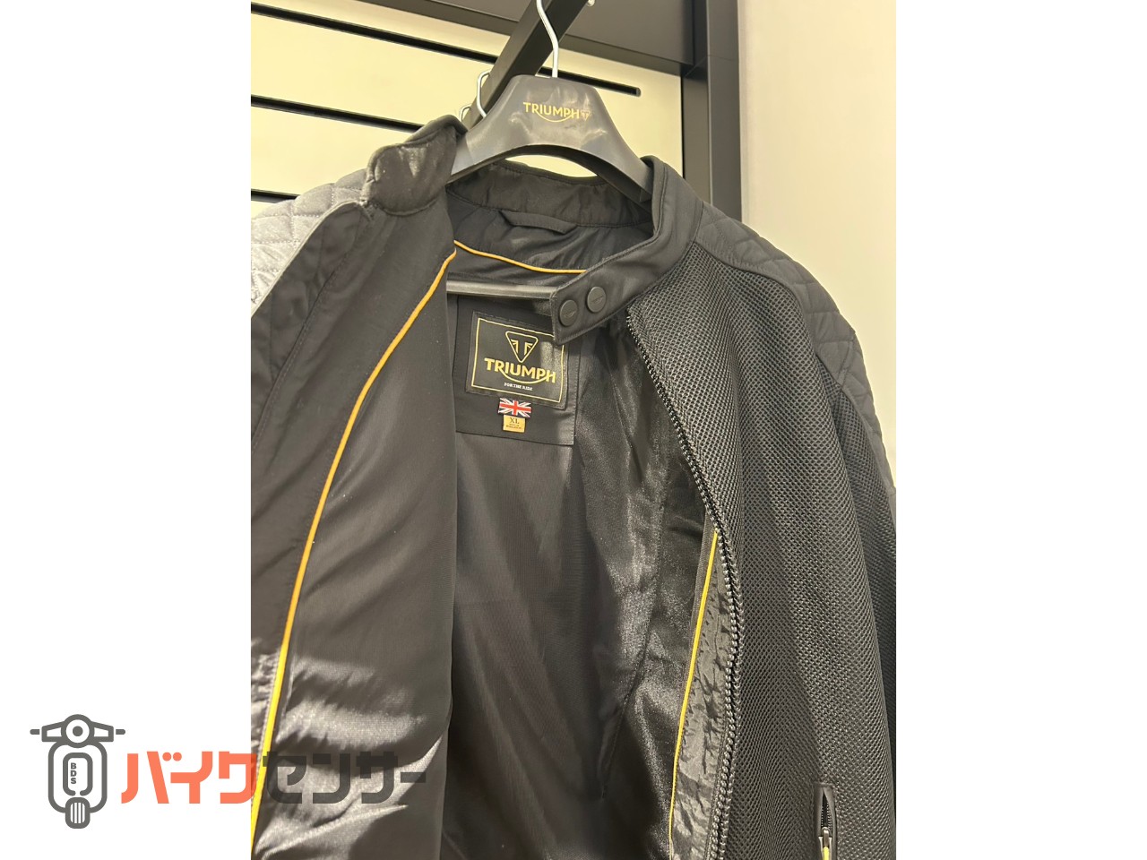 Triumph braddan バイク　メッシュジャケット　トライアンフ BRADDAN RETRO MESH JACKET AMTES BLACK/GOLD P007676| BDSバイクセンサー