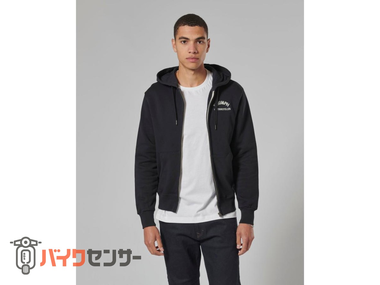 TRIUMPH トライアンフ 純正品 Dolan Full Zip Hoodie black P008805