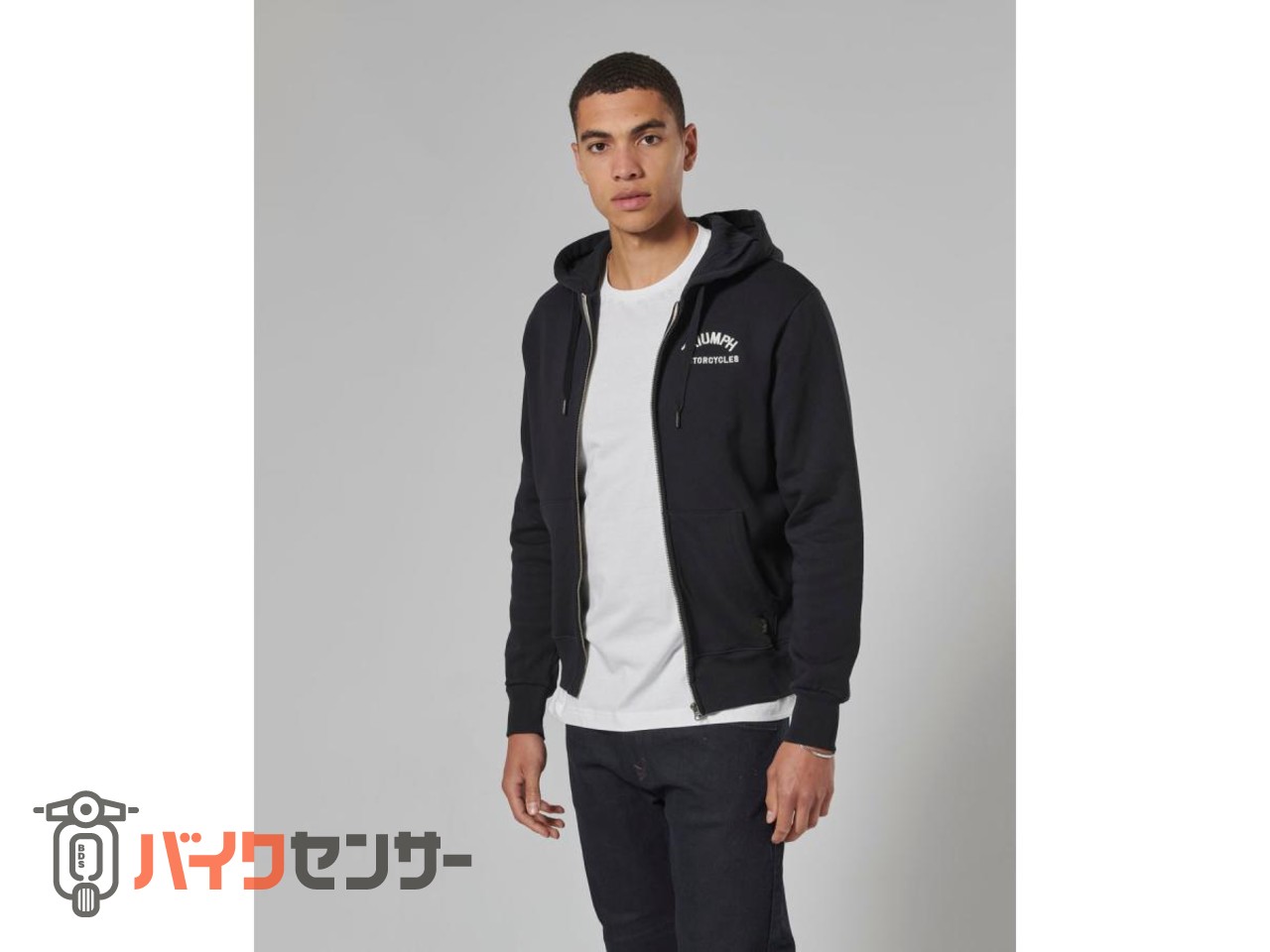 TRIUMPH トライアンフ 純正品 Dolan Full Zip Hoodie black P008805