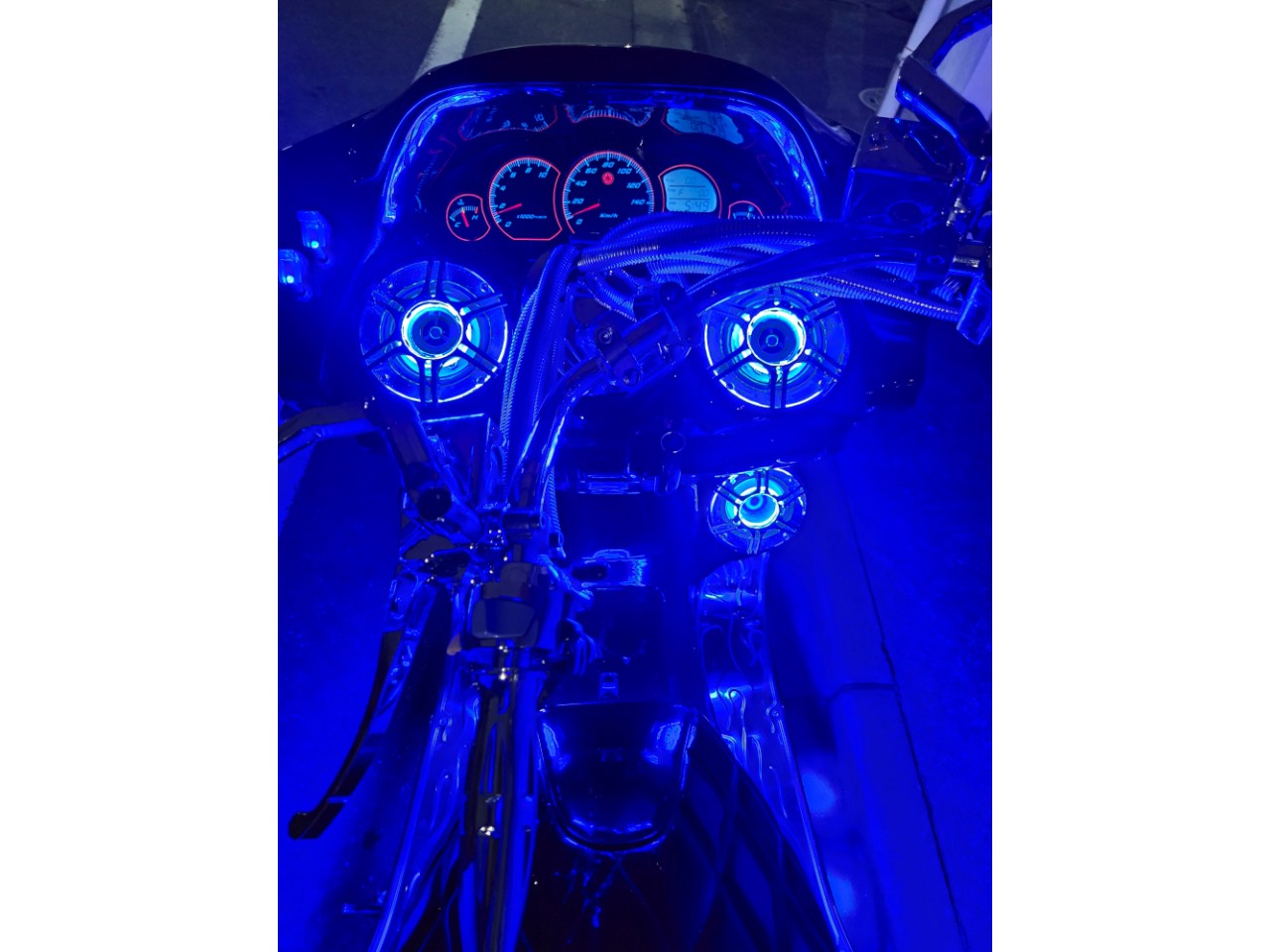 ホンダ DIO ZX NEWアイライン・フルピンクLED・2スピーカー