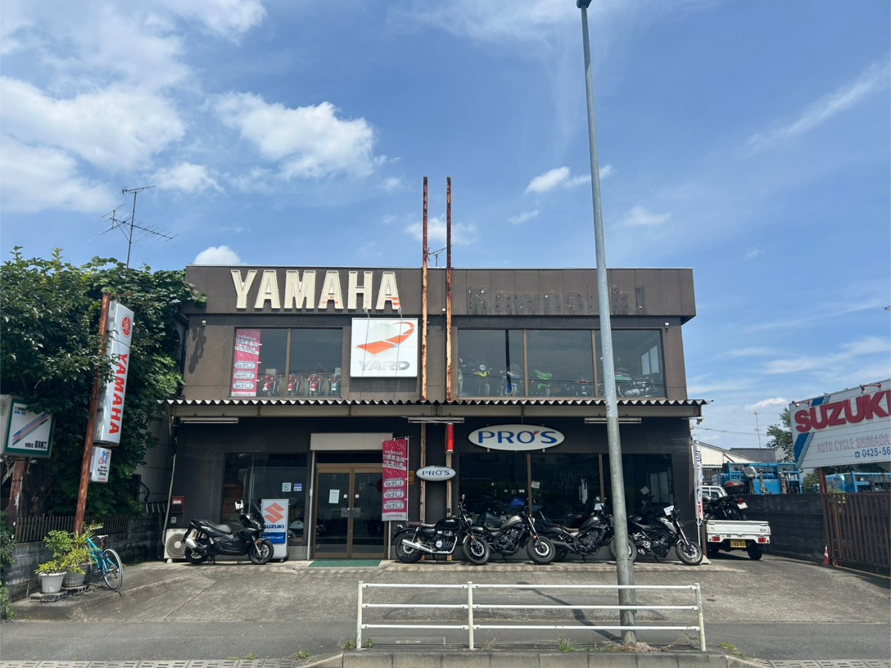 オートサイクルシマダ瑞穂店の外観