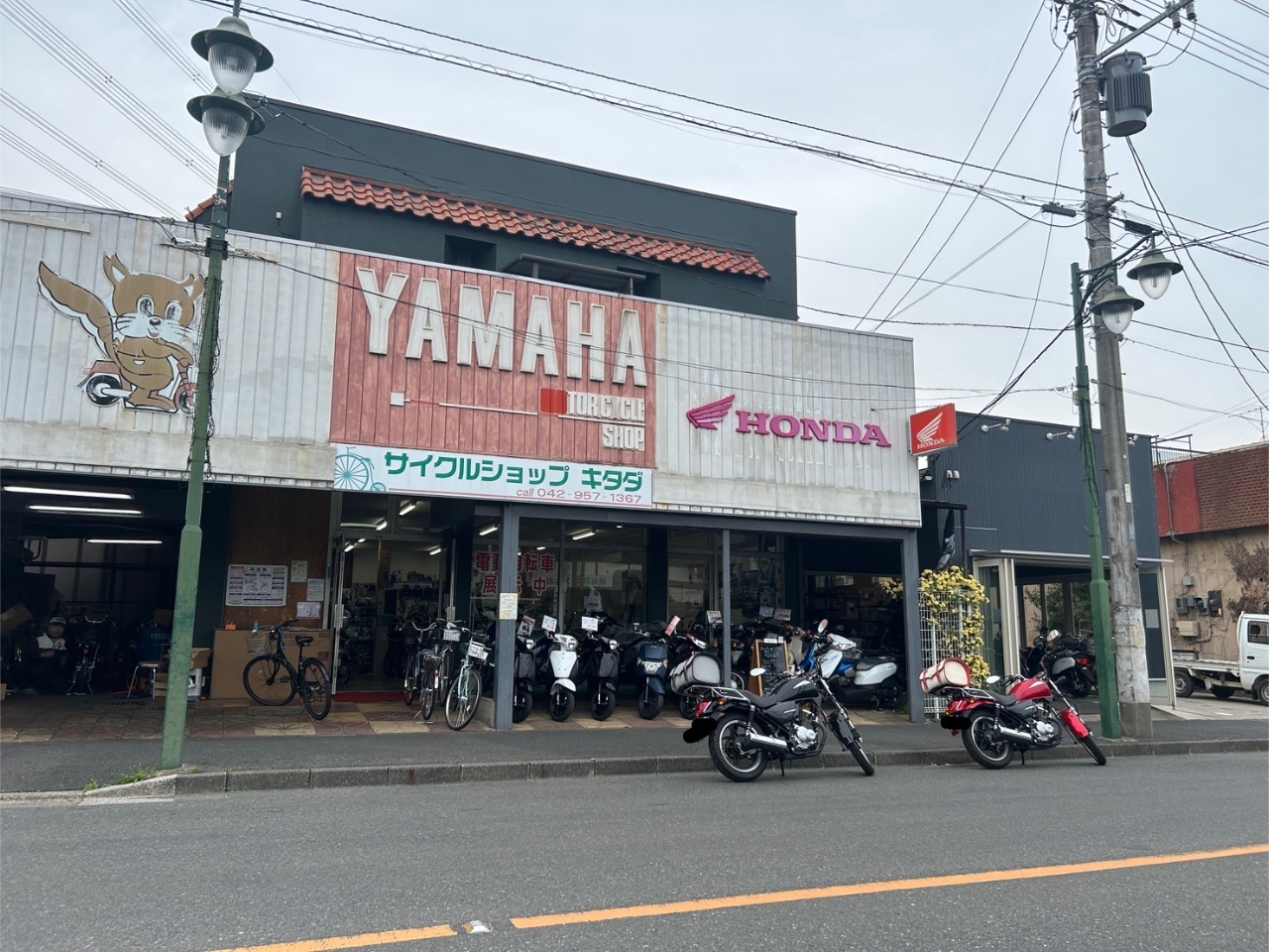 サイクルショップ キタダの外観