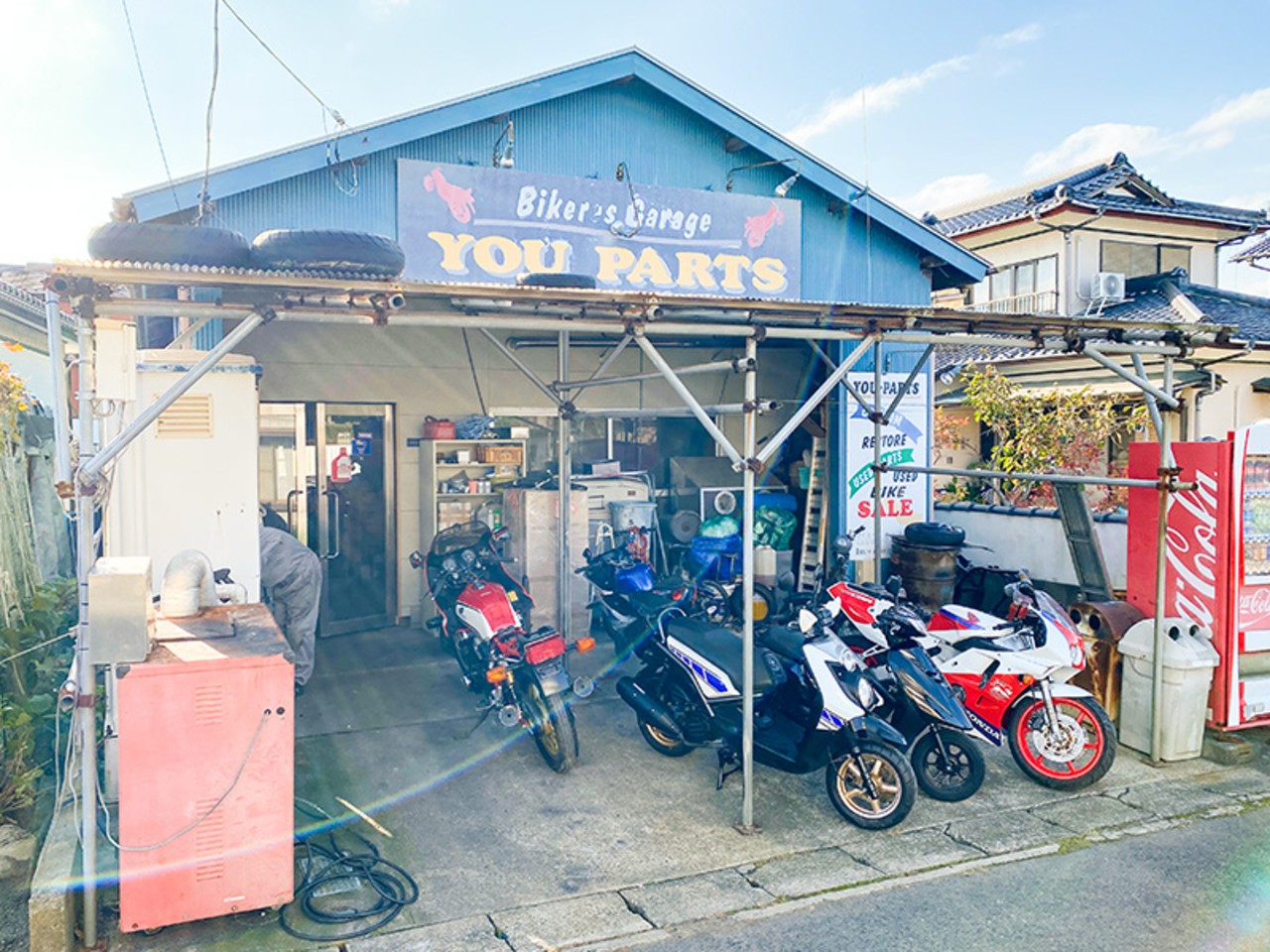 BIKER'S GARAGE YOU PARTSの外観